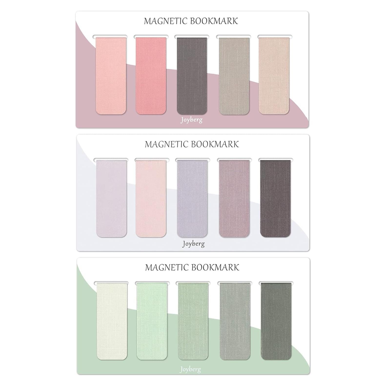 15 Marcadores de Página Magnéticos Joyberg - Misty, Ocean, Emerald