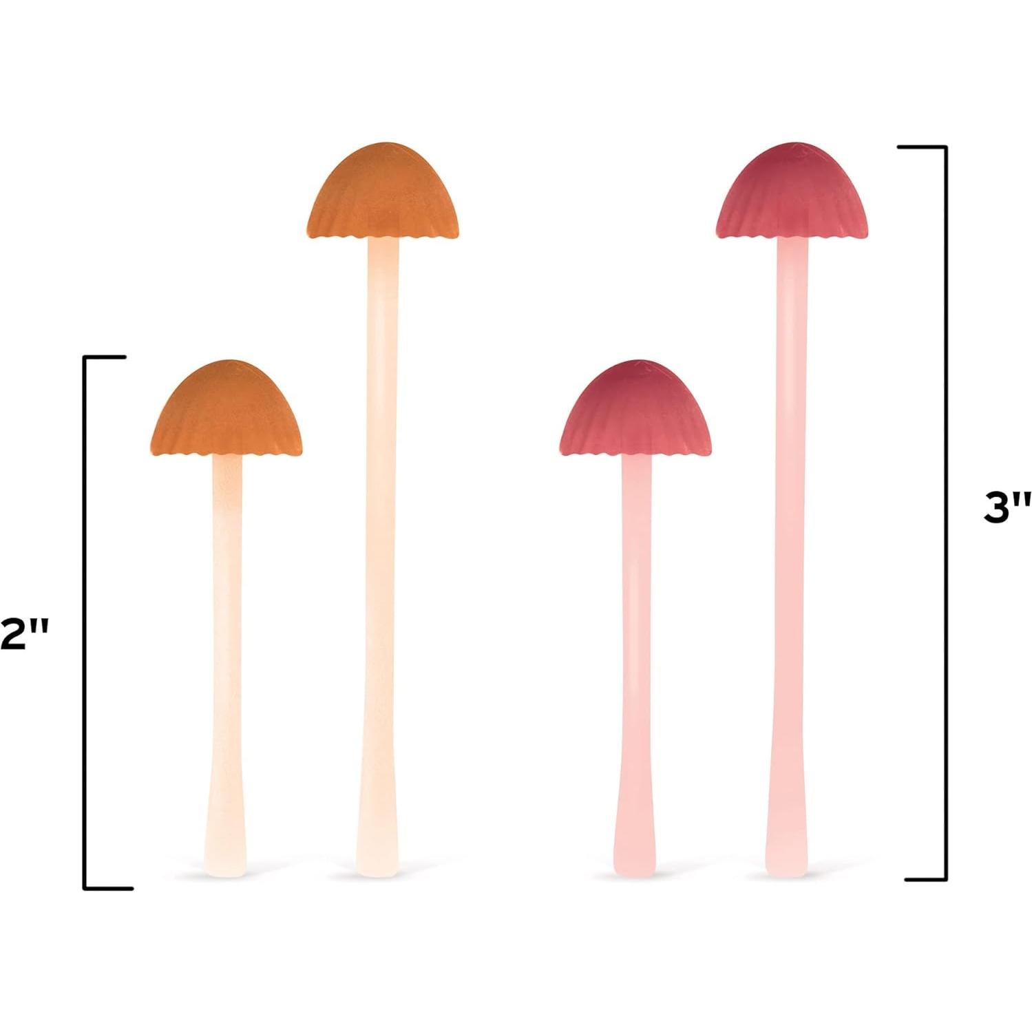 Marcadores Mini-Hongo Magic Sprout Fred - Set de 4 - Silicona