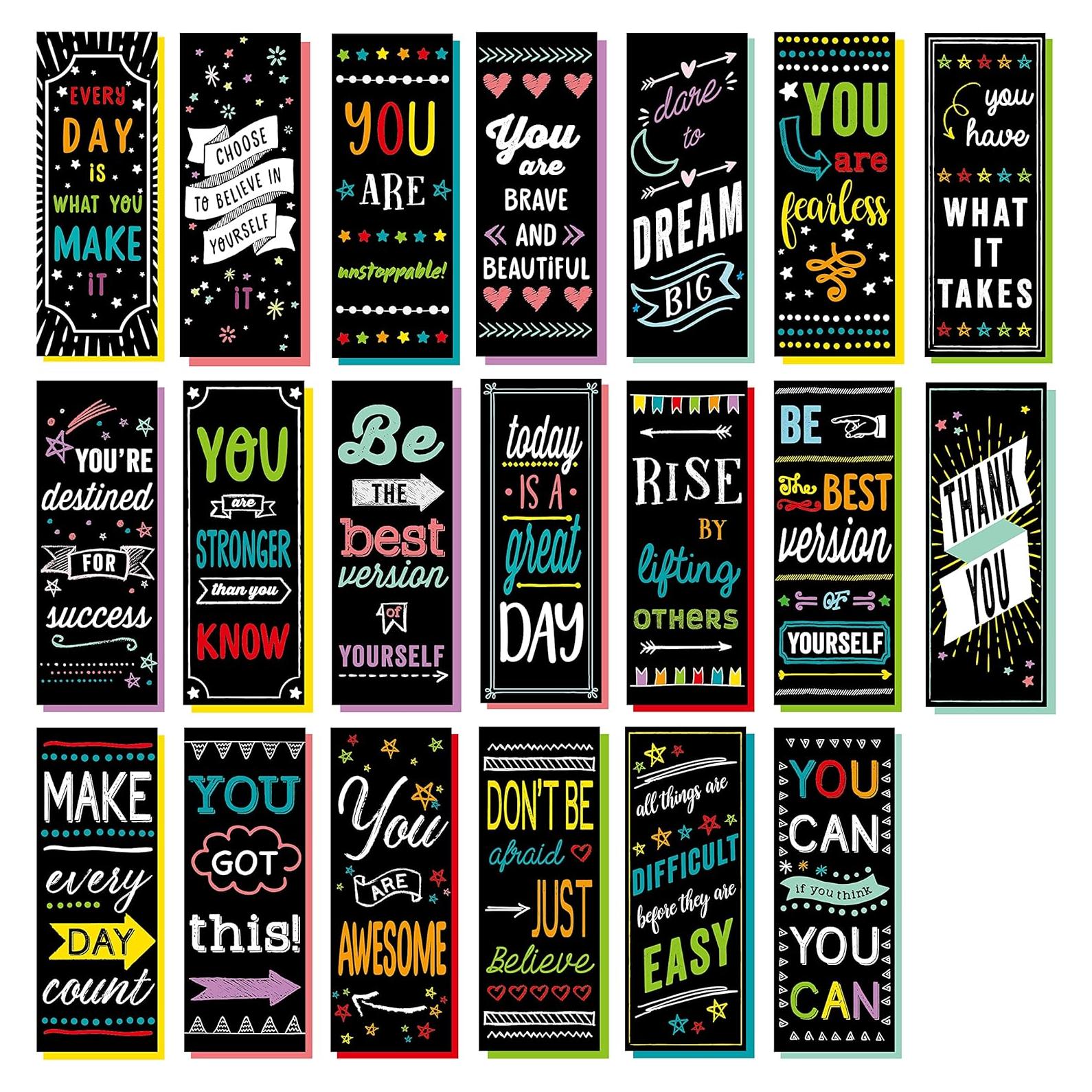 Marcadores Motivacionales Iconikal - 100 Unidades - 5.72x15.24 cm