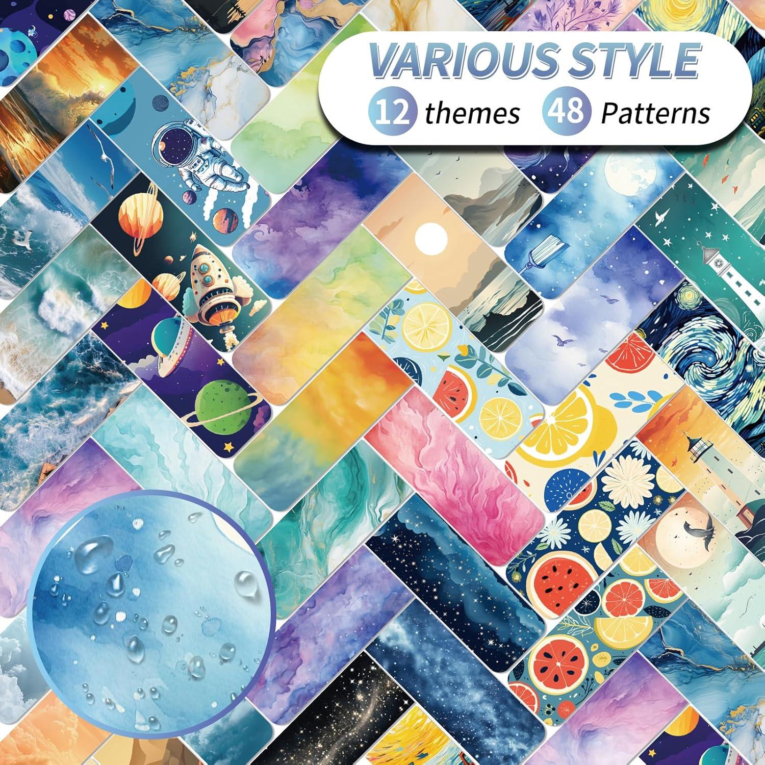 48 Marcadores Magnéticos LUAVIARU - Clips de Página Coloridos