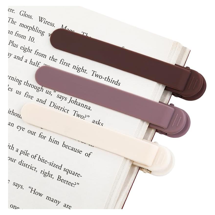 3 Marcadores de Página Automáticos Meiqils de Silicona