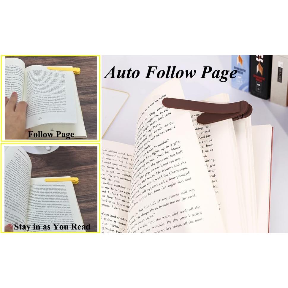 3 Marcadores de Página Automáticos Meiqils de Silicona