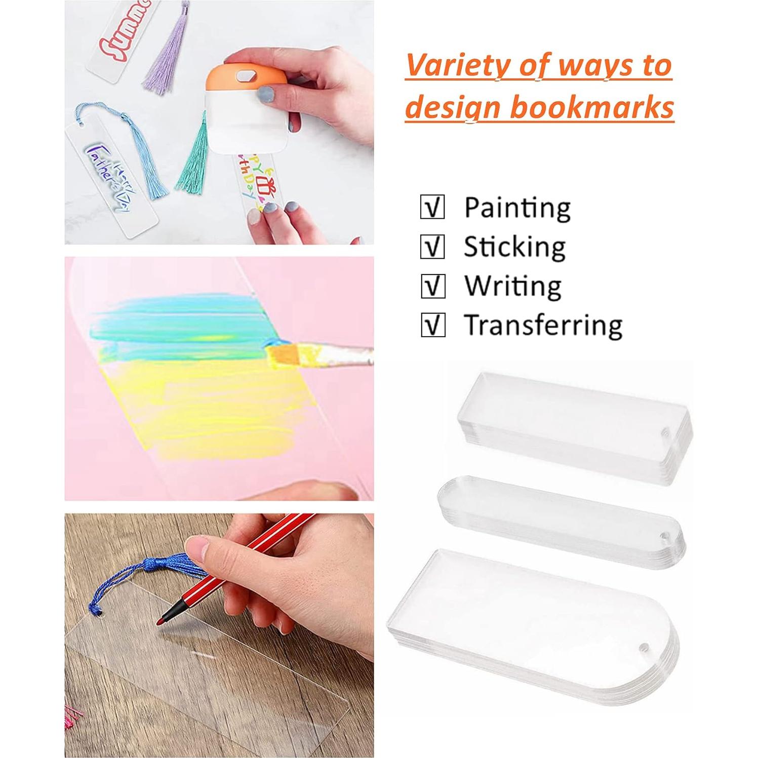 30 Marcadores Acrílicos Transparentes GetALift - 3 Formas DIY