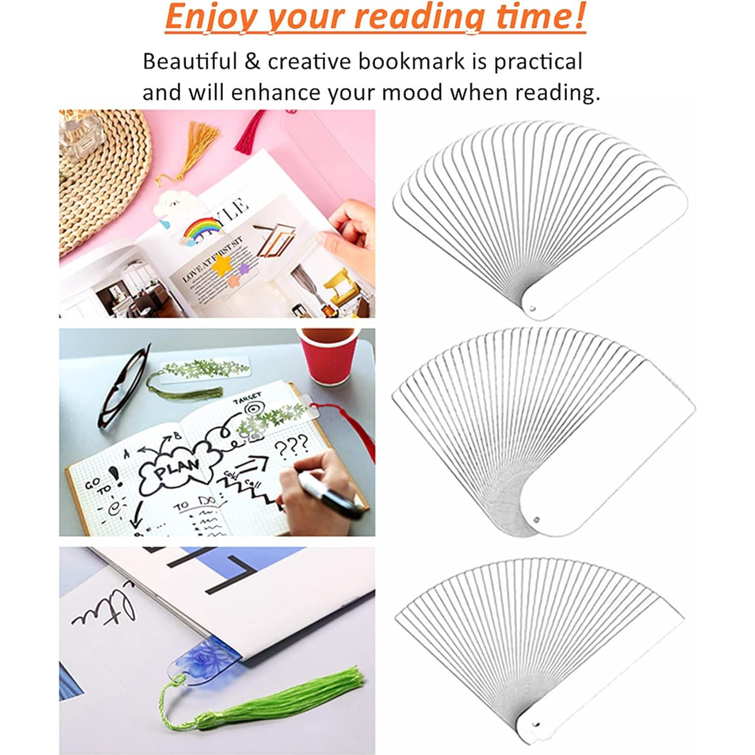 30 Marcadores Acrílicos Transparentes GetALift - 3 Formas DIY