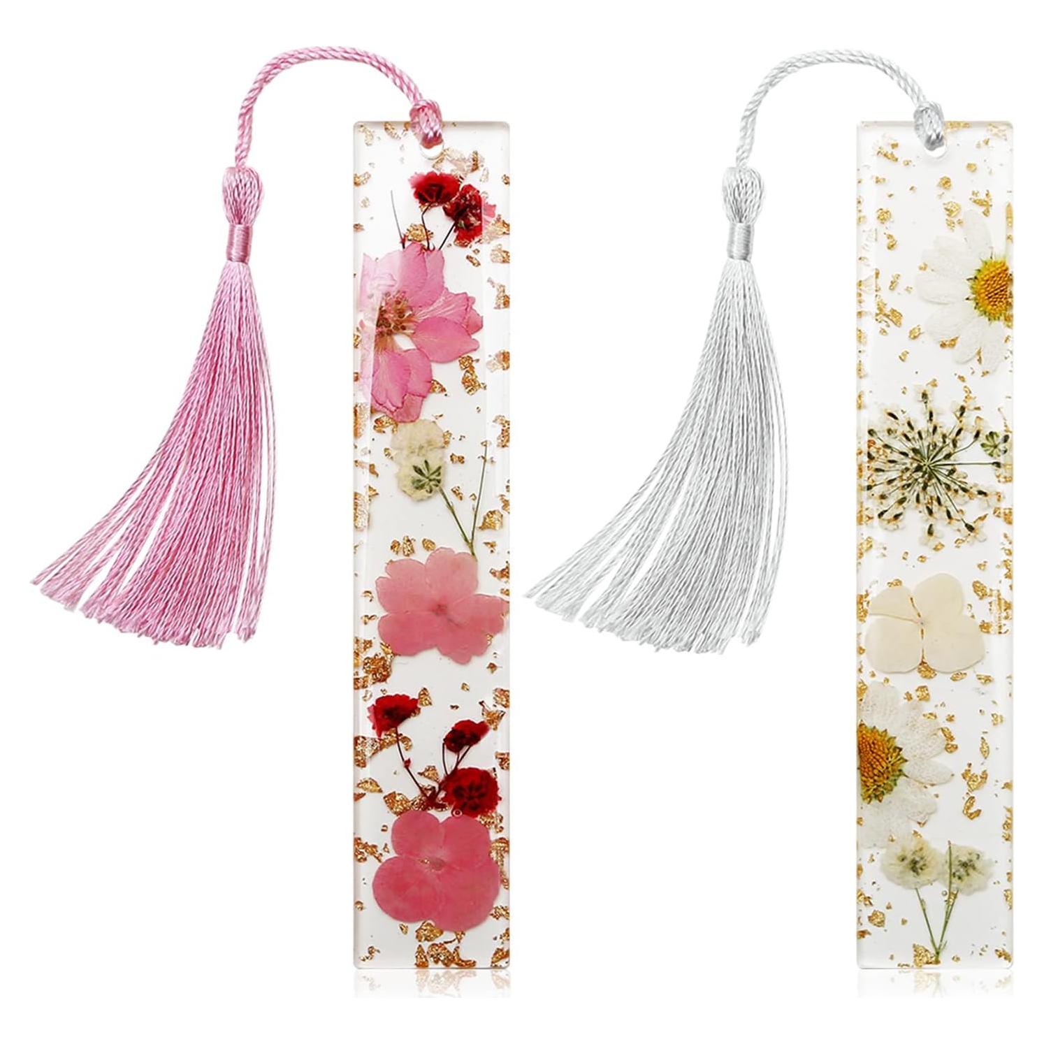 Marcadores de Flores Secas Kaluofan 2PCS con Borlas