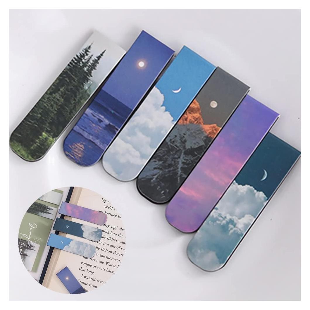 Marcadores Magnéticos Lannso para Página - 12 Piezas Coloridas