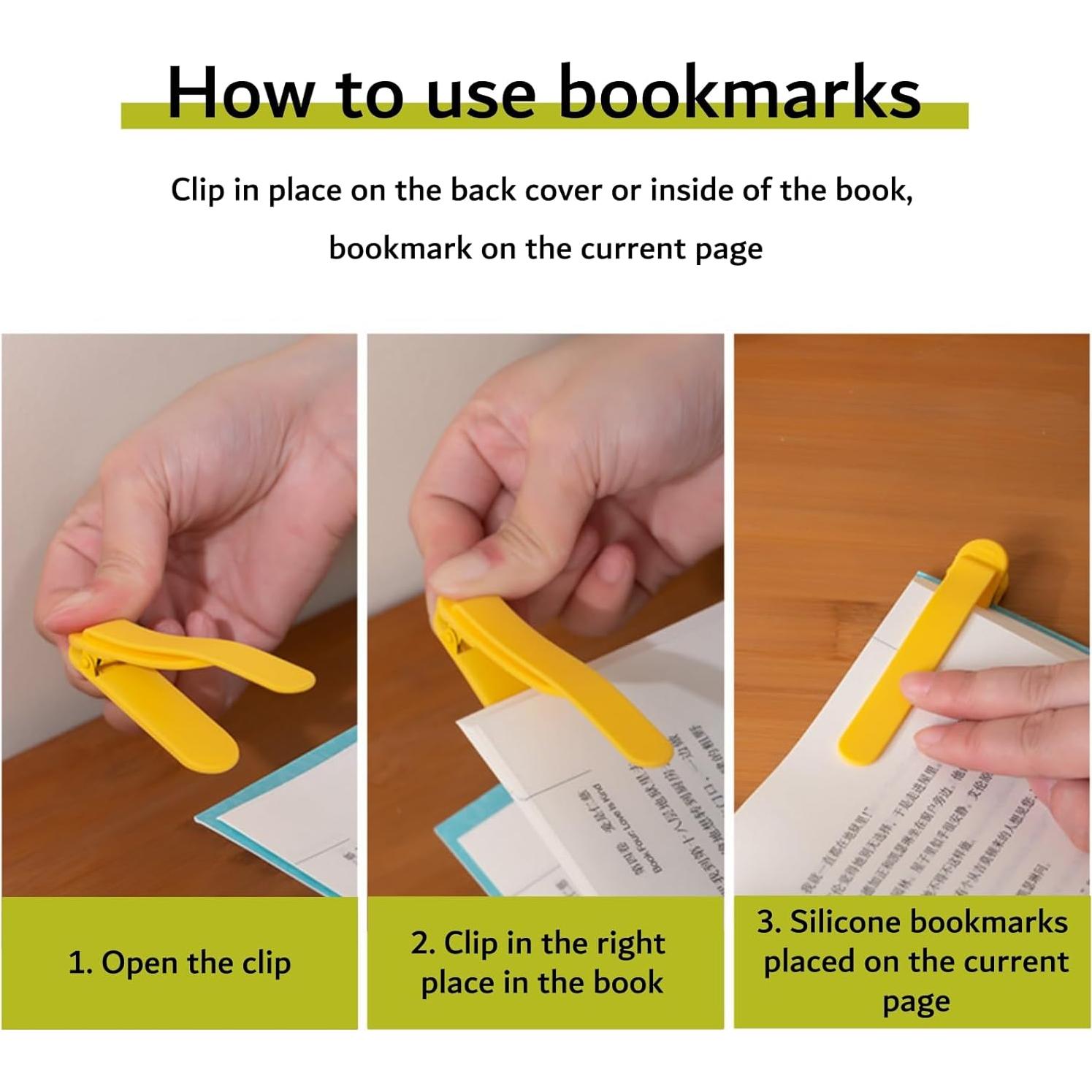 3 Marcadores Automáticos de Silicona MOTEERLLU - Accesorios de Lectura