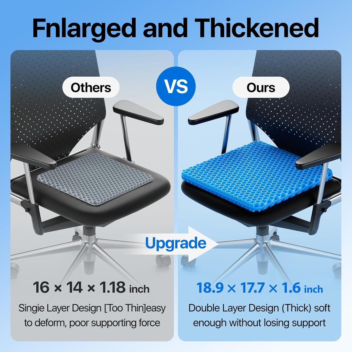 Cojín de Gel para Asiento OMCOZY 48x45cm Transpirable