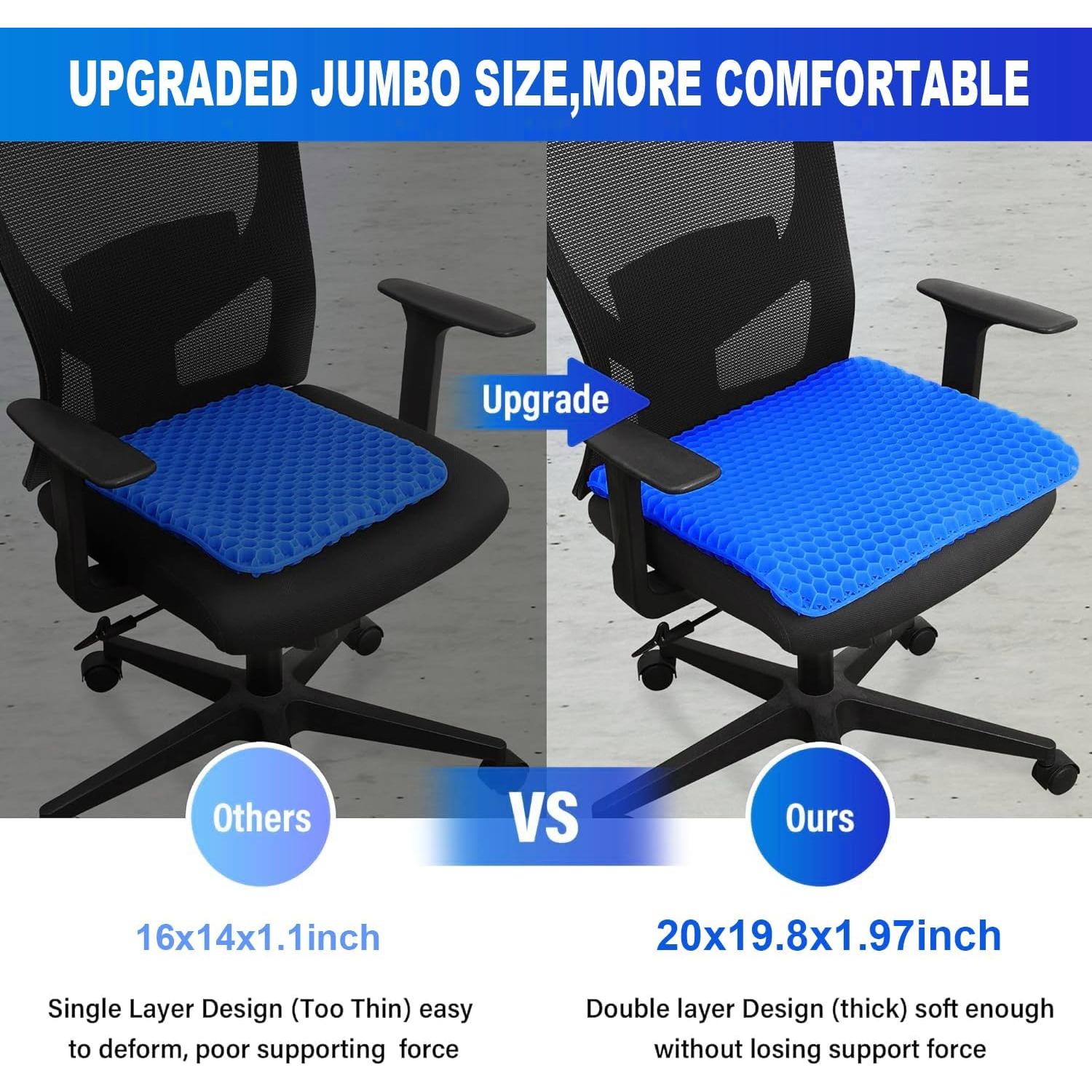 Cojín de Gel Jumbo Helishy 50.8x50cm Alivio Dolor Espalda