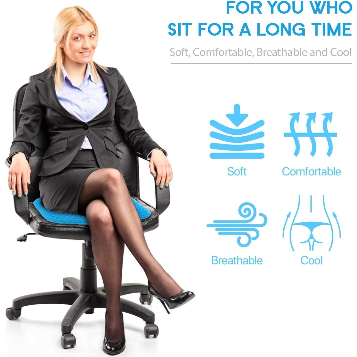 Cojín de Gel Hvllyan Extra Grande 48x45 cm para Silla