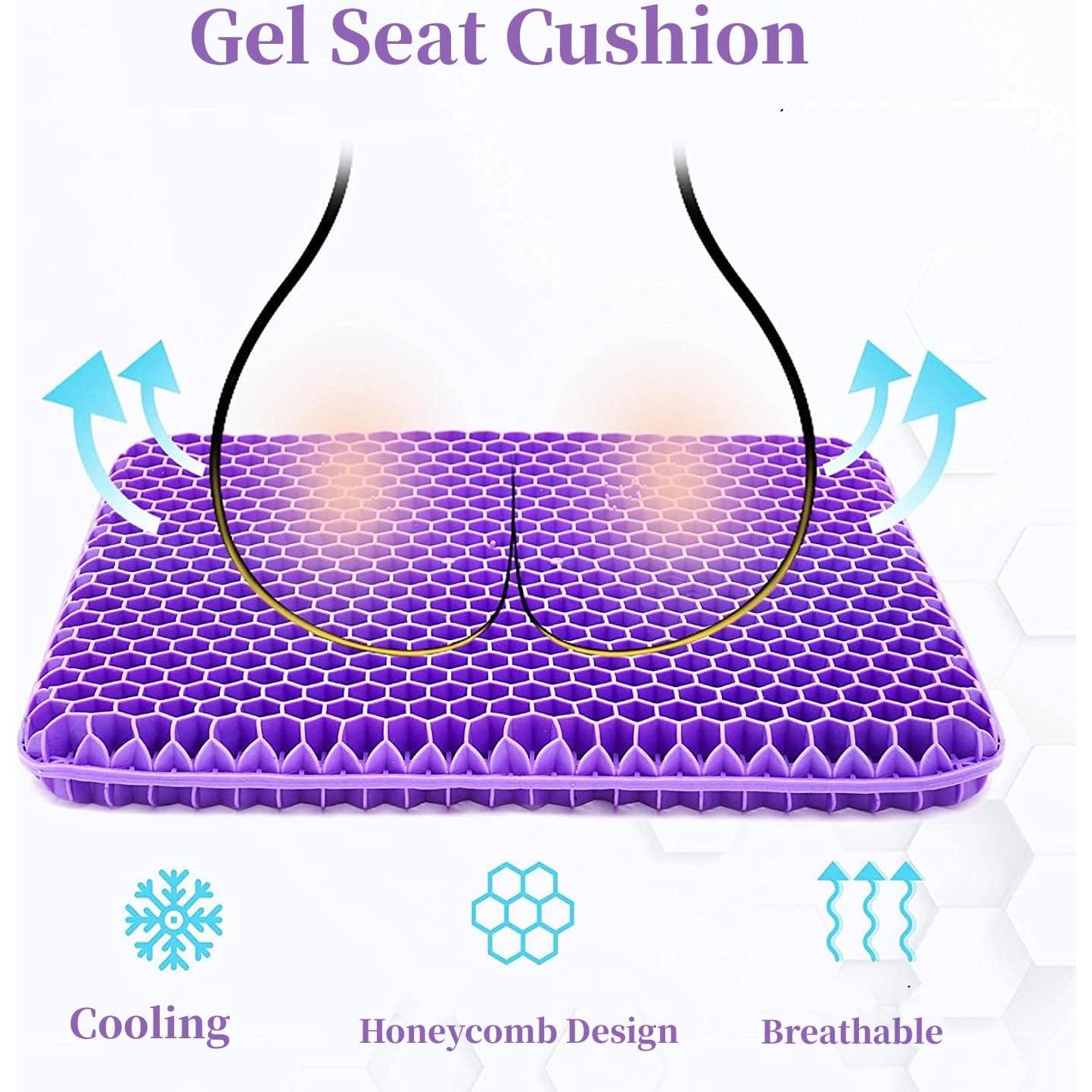 Cojín de Gel Abroca Grande 42x37cm para Alivio Espalda y Cadera