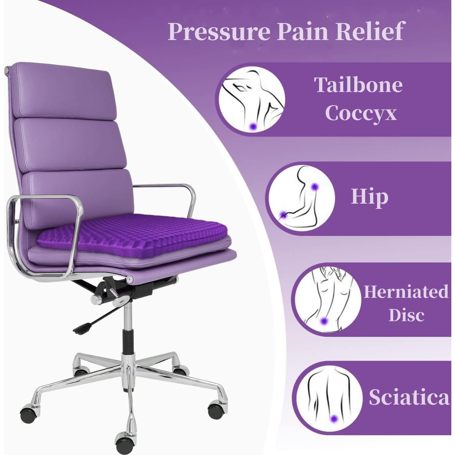 Cojín de Gel Abroca Grande 42x37cm para Alivio Espalda y Cadera