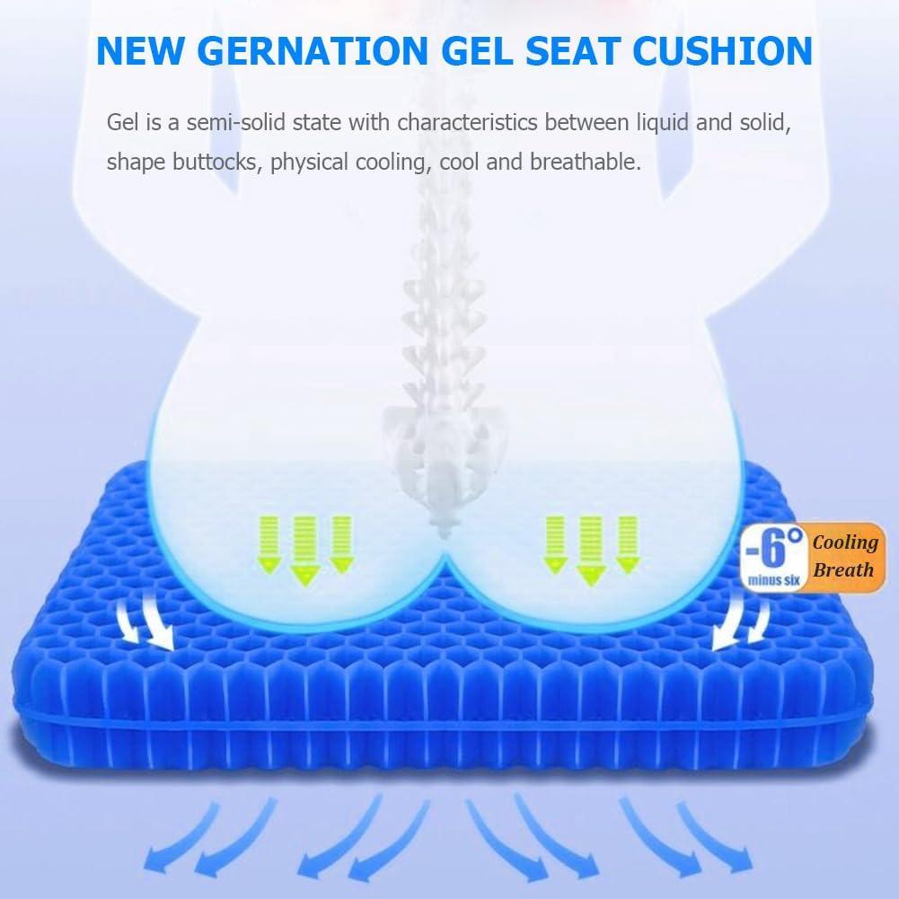 Cojín de Asiento de Gel Helishy 40x35cm Antideslizante