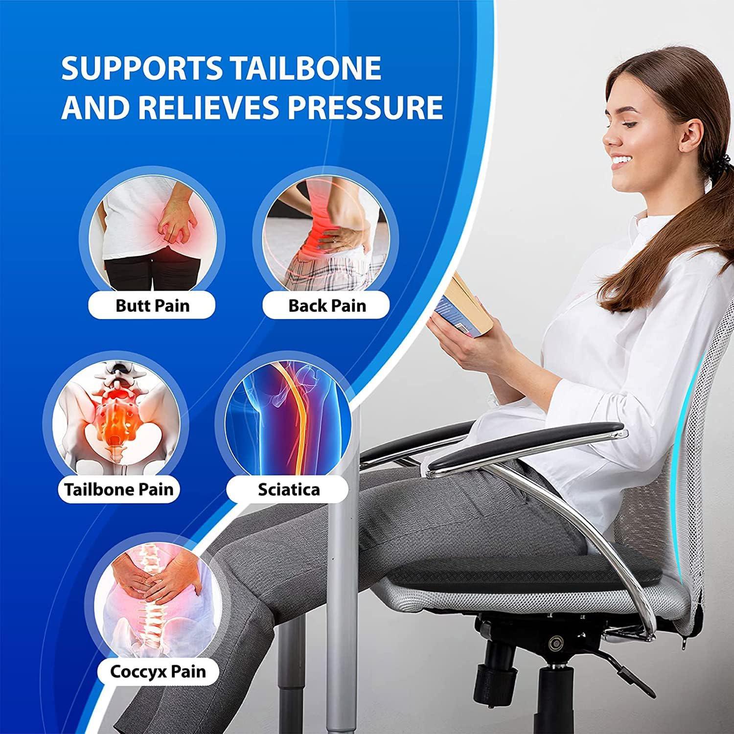 Cojín de Asiento de Gel Helishy 40x35cm Antideslizante