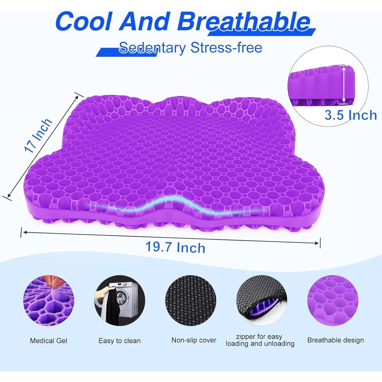 Cojín de Gel Airllantry XL 50x43cm para Alivio de Espalda