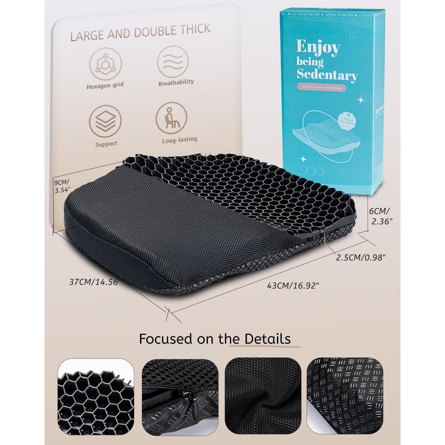 Cojín de Gel TPE Anzeng Grande 43x37 cm Alivio Dolor Cadera