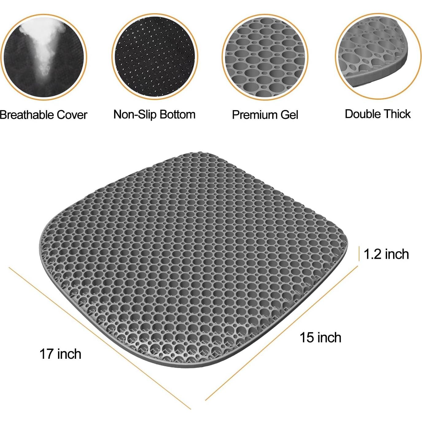 Cojín de Gel Grande EVEME para Silla de Escritorio 43x38cm