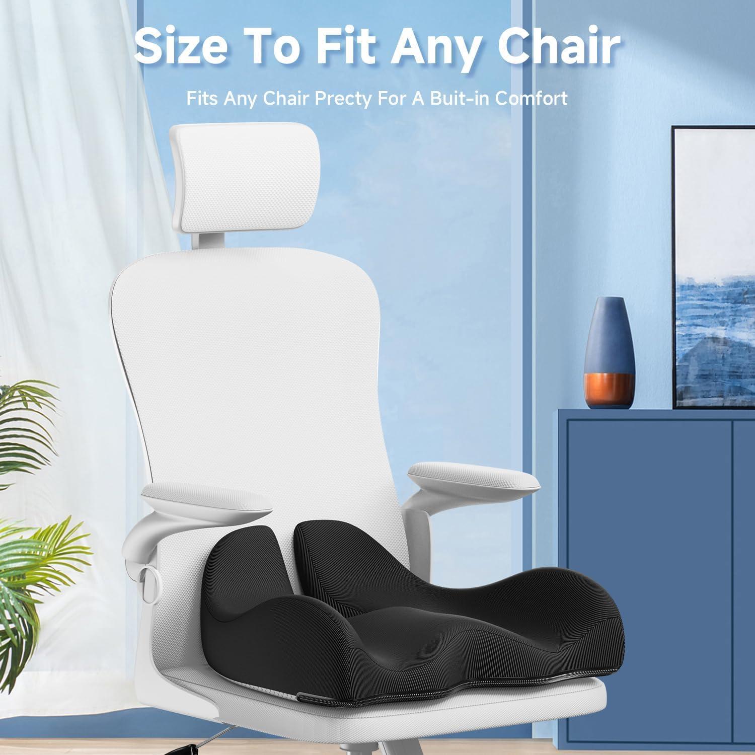 Cojín Ergonómico de Gel Benazcap Grande para Silla - Alivio Espalda