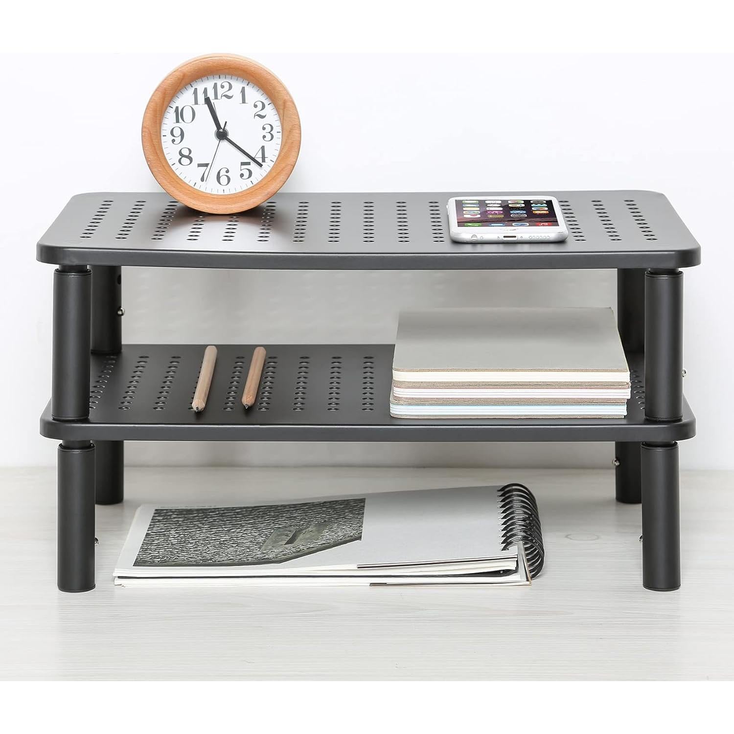 Soporte de Monitor Ajustable LOTEYIKE - 2 Paquetes, Metal, Ergonómico