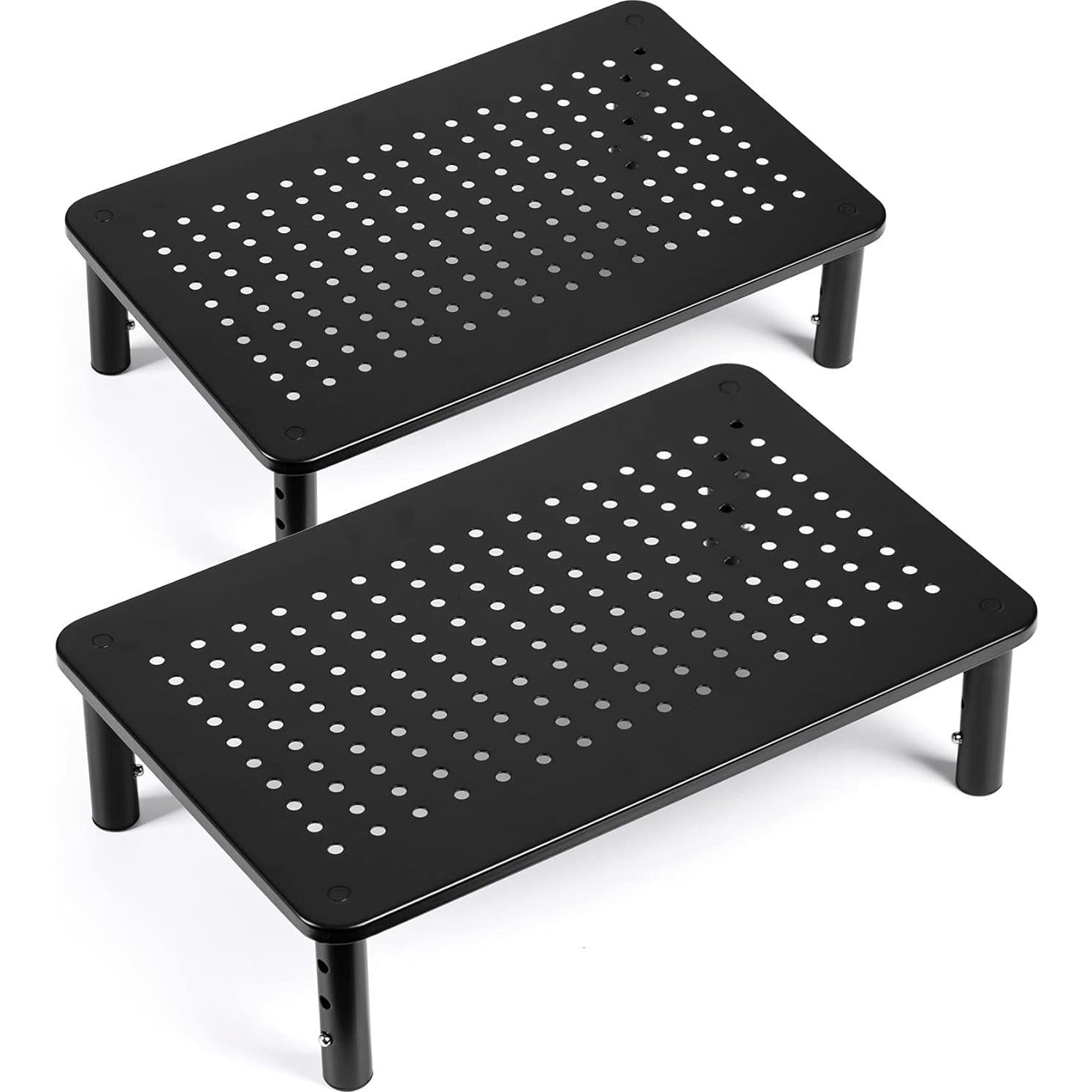 Soporte de Monitor Ajustable LOTEYIKE - 2 Paquetes, Metal, Ergonómico