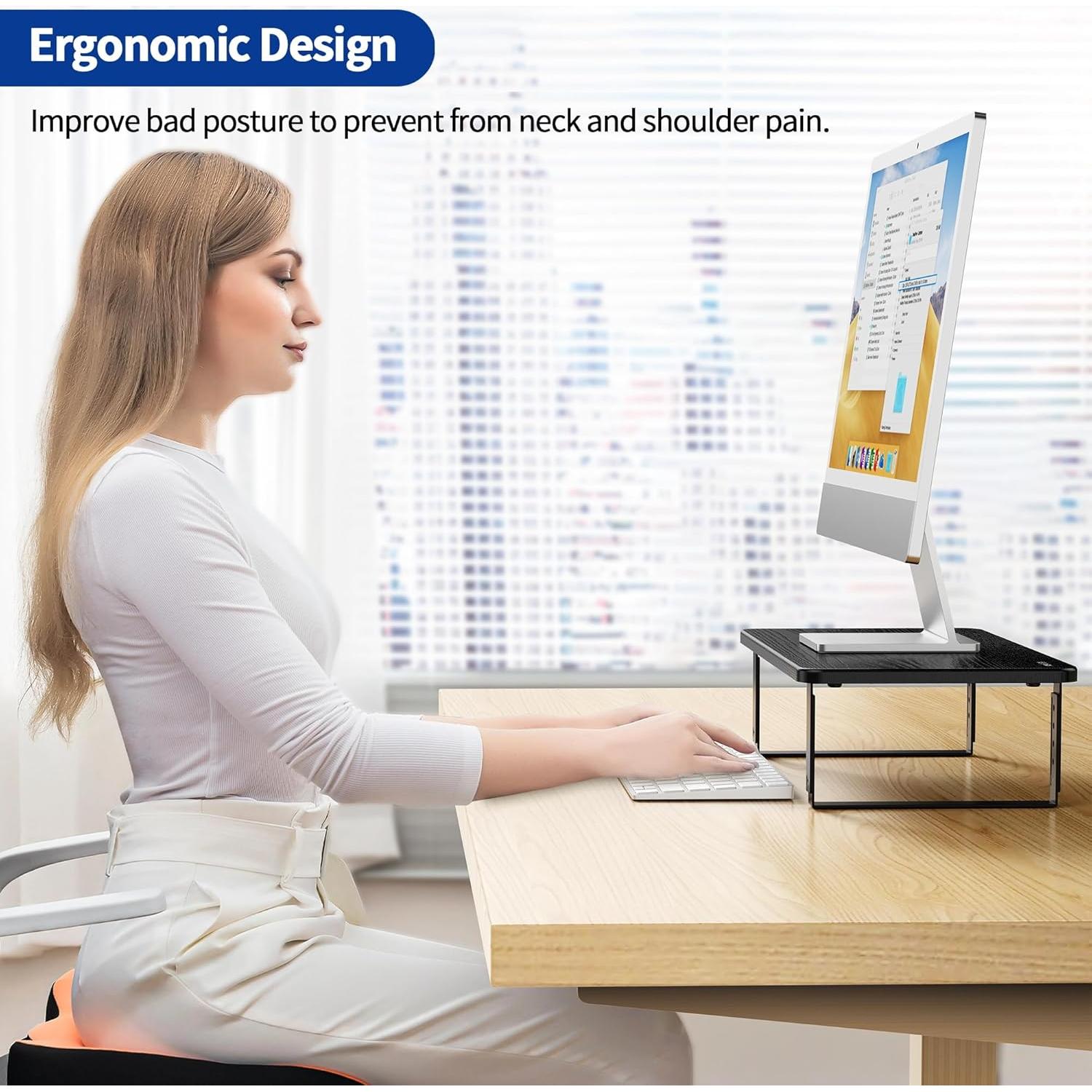 Soporte para Monitor Ajustable BESIGN MS01 - Negro, 20kg