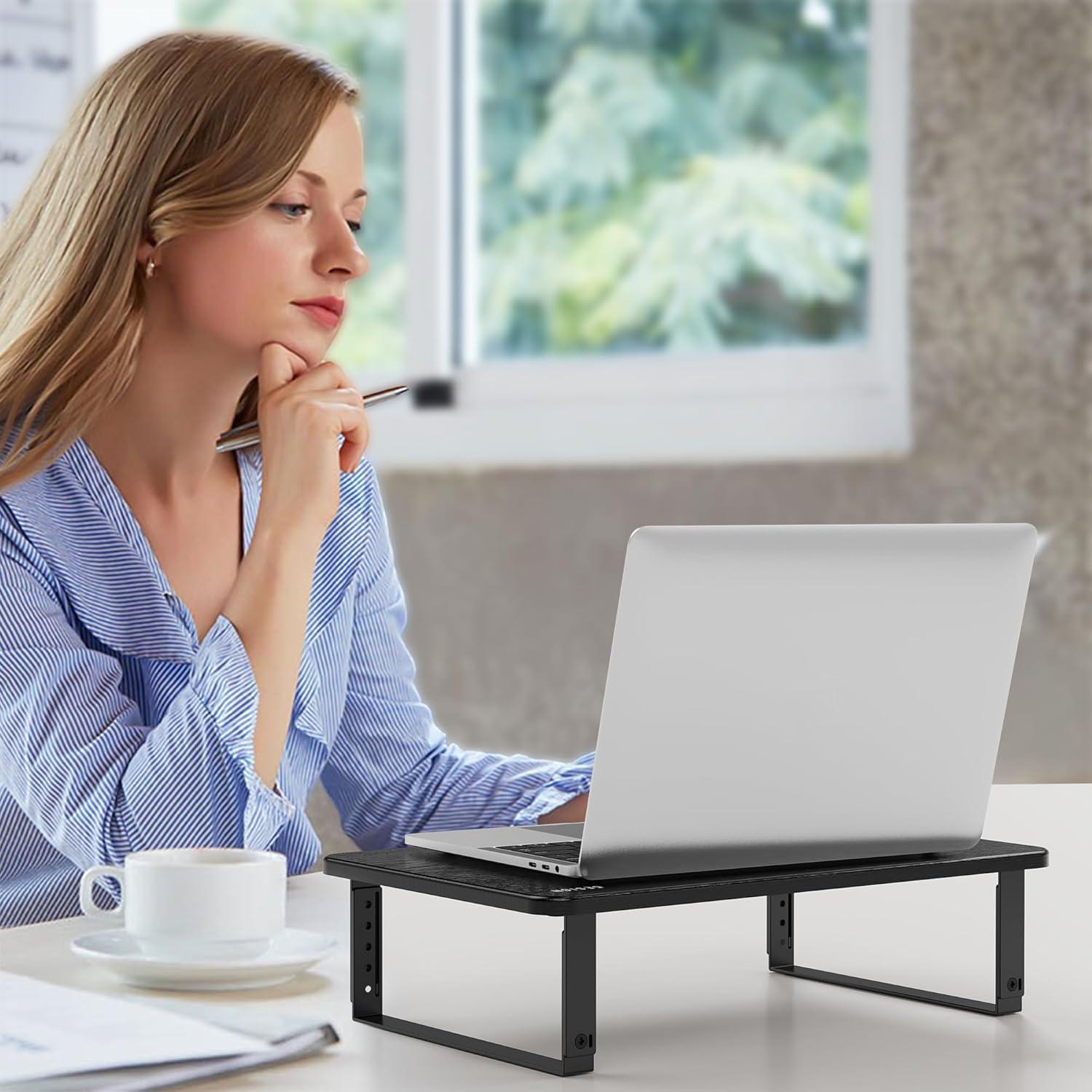 Soporte para Monitor Ajustable BESIGN MS01 - Negro, 20kg