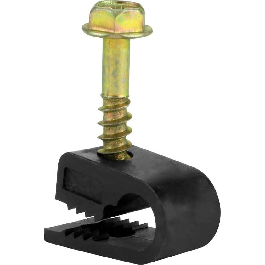 Clips de Tornillo para Cable Flexible Skywalker - 100 Piezas Negro