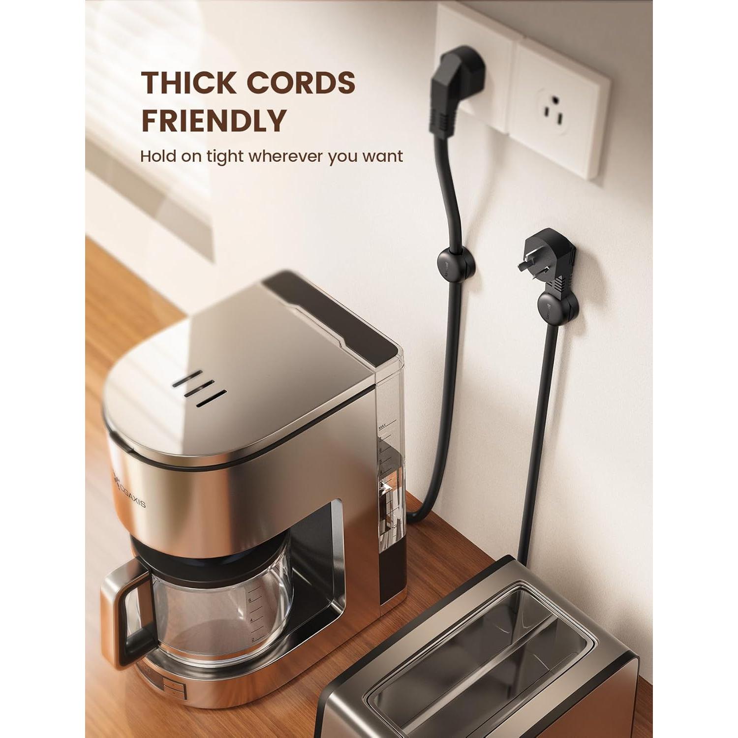 Organizador de Cables Lamicall 6Pack Clips Adhesivos 2.5-8mm