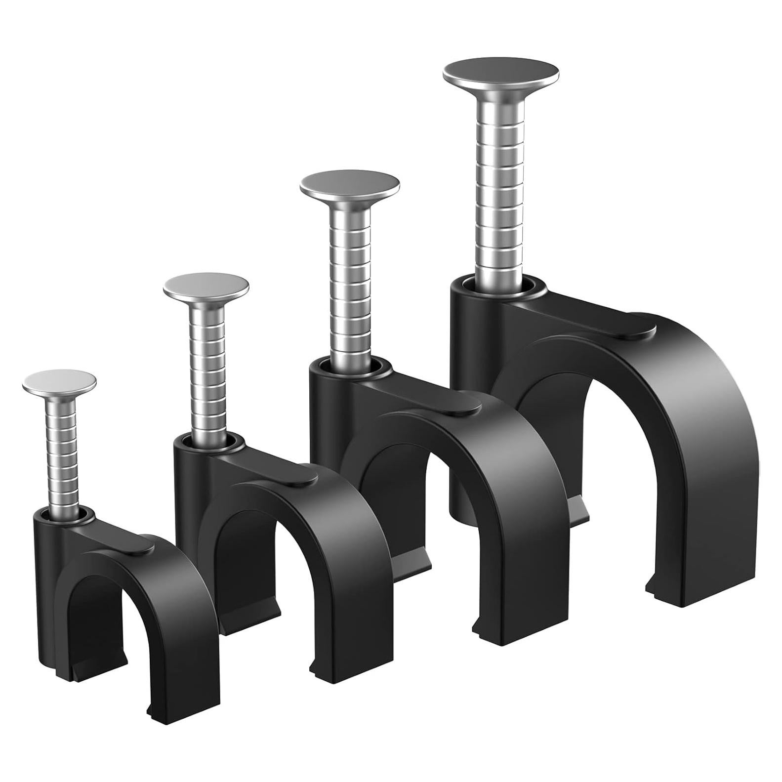 400 Clips de Cable Negros Easytle 4/6/8/10mm Sujetadores