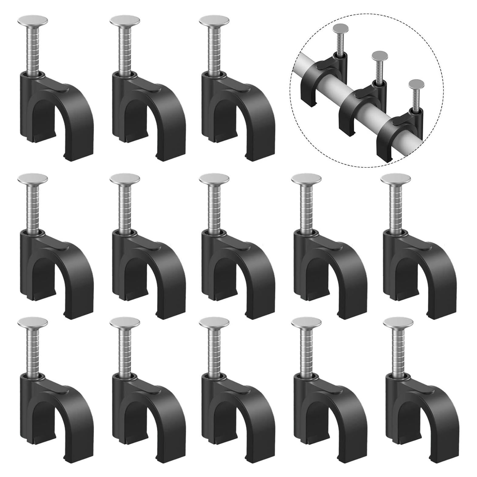 Abrazaderas de Cable de Plástico Easytle 100 Pcs 10mm Negros