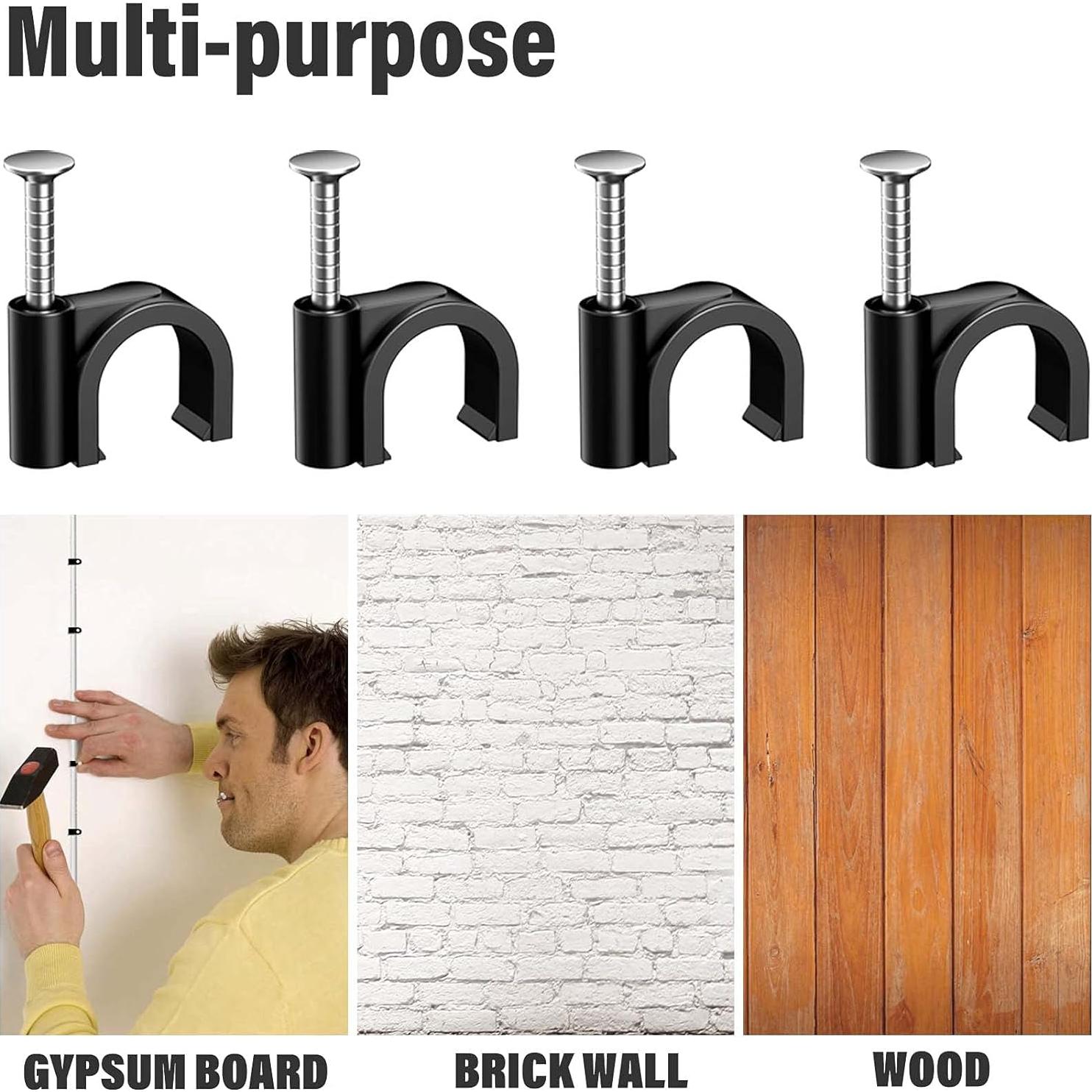 Abrazaderas de Cable de Plástico Easytle 100 Pcs 10mm Negros