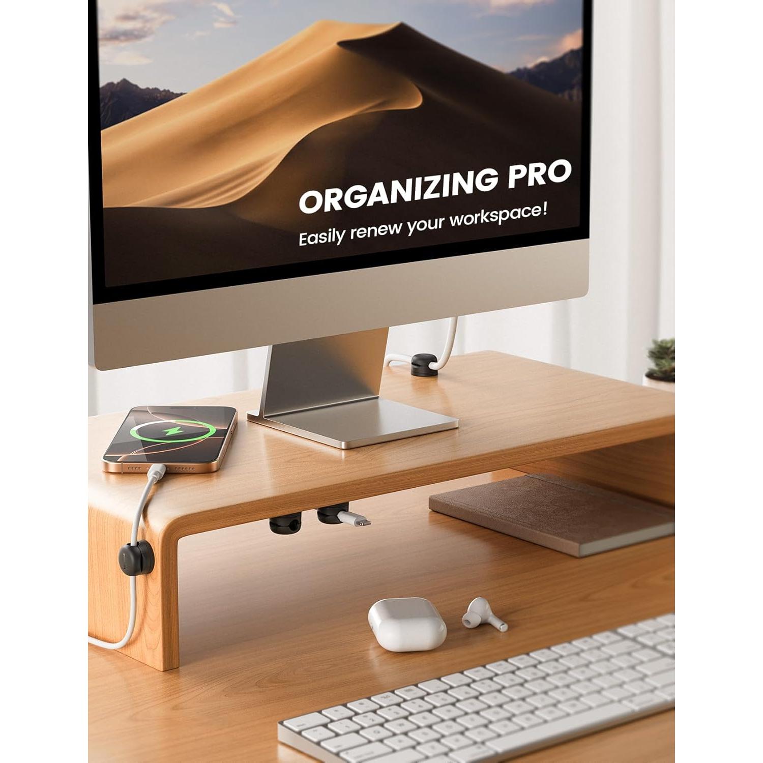 6 Pack Organizador de Cables Rotatable Lamicall 8mm