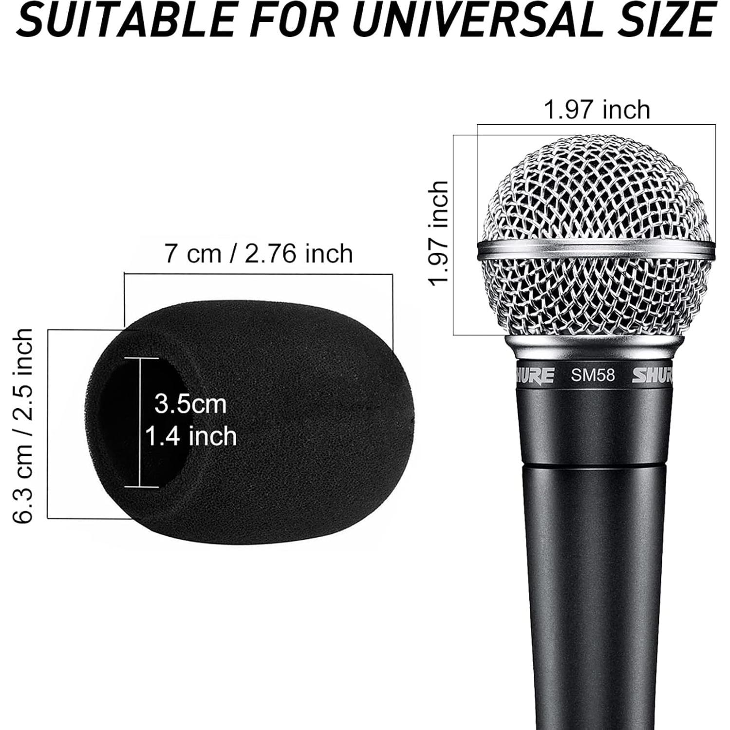 Funda de Espuma para Micrófono de Mano Mudder - 5 Piezas