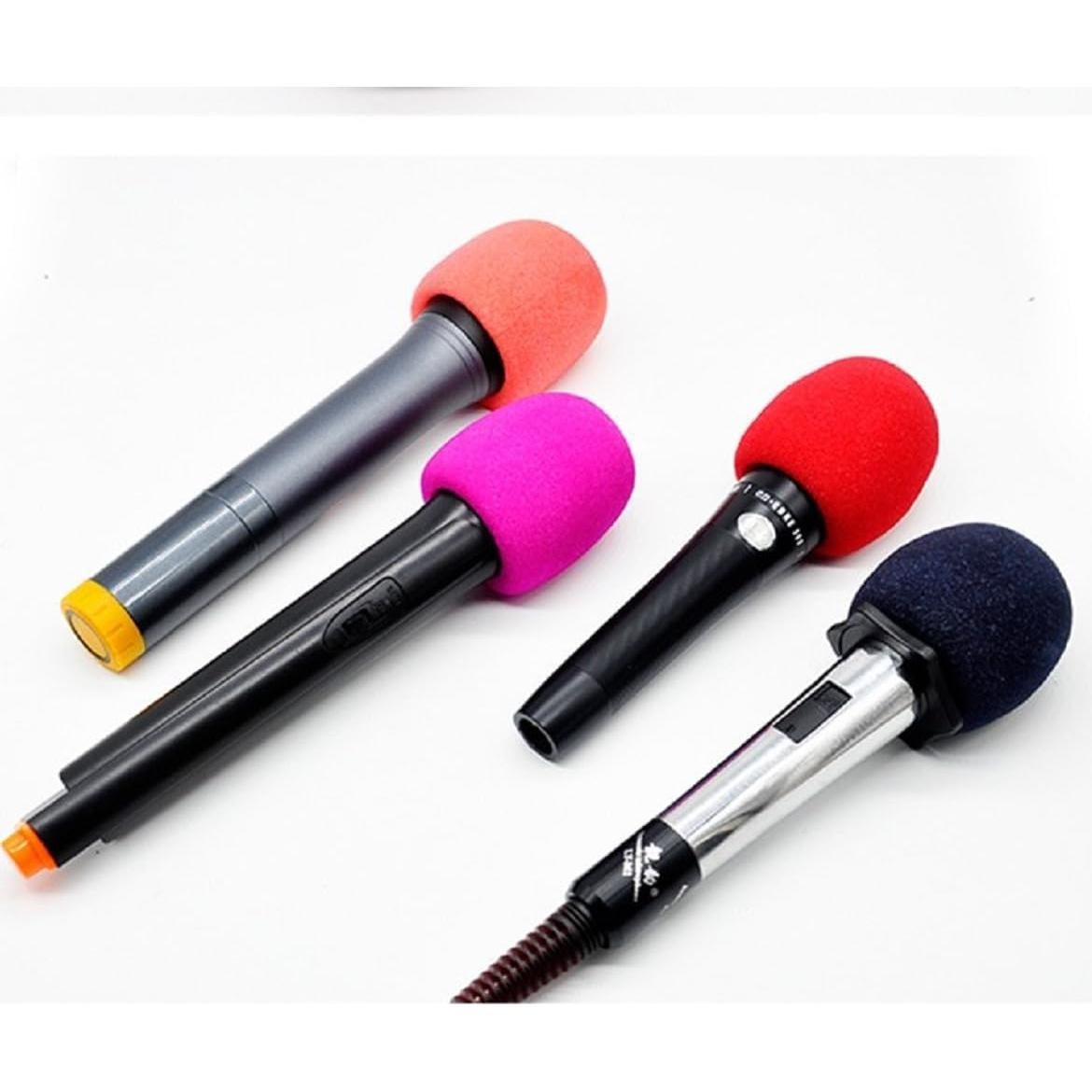Cubiertas de micrófono de espuma colorida - 10 piezas