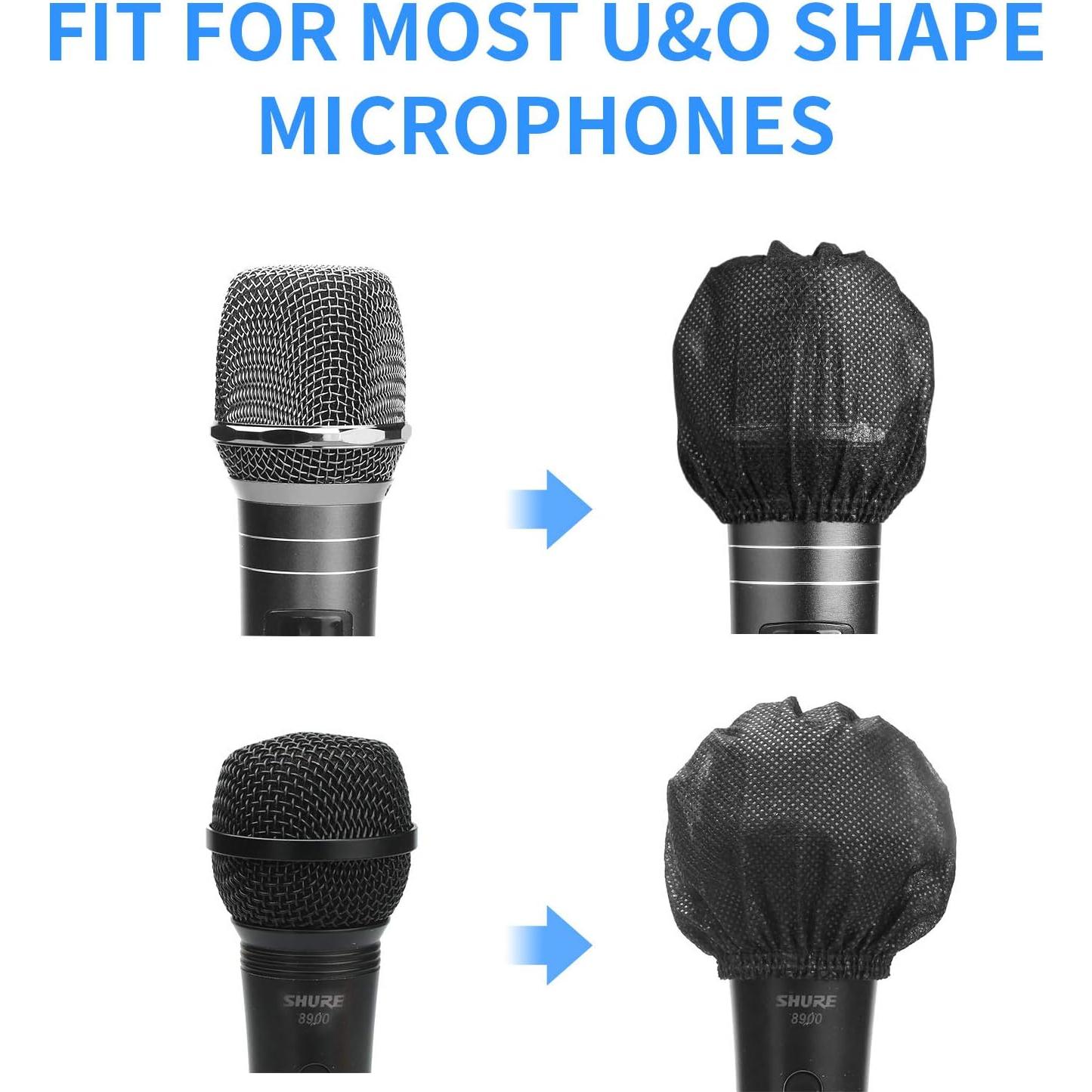 240 Fundas Desechables para Micrófono LASMEX - Negras