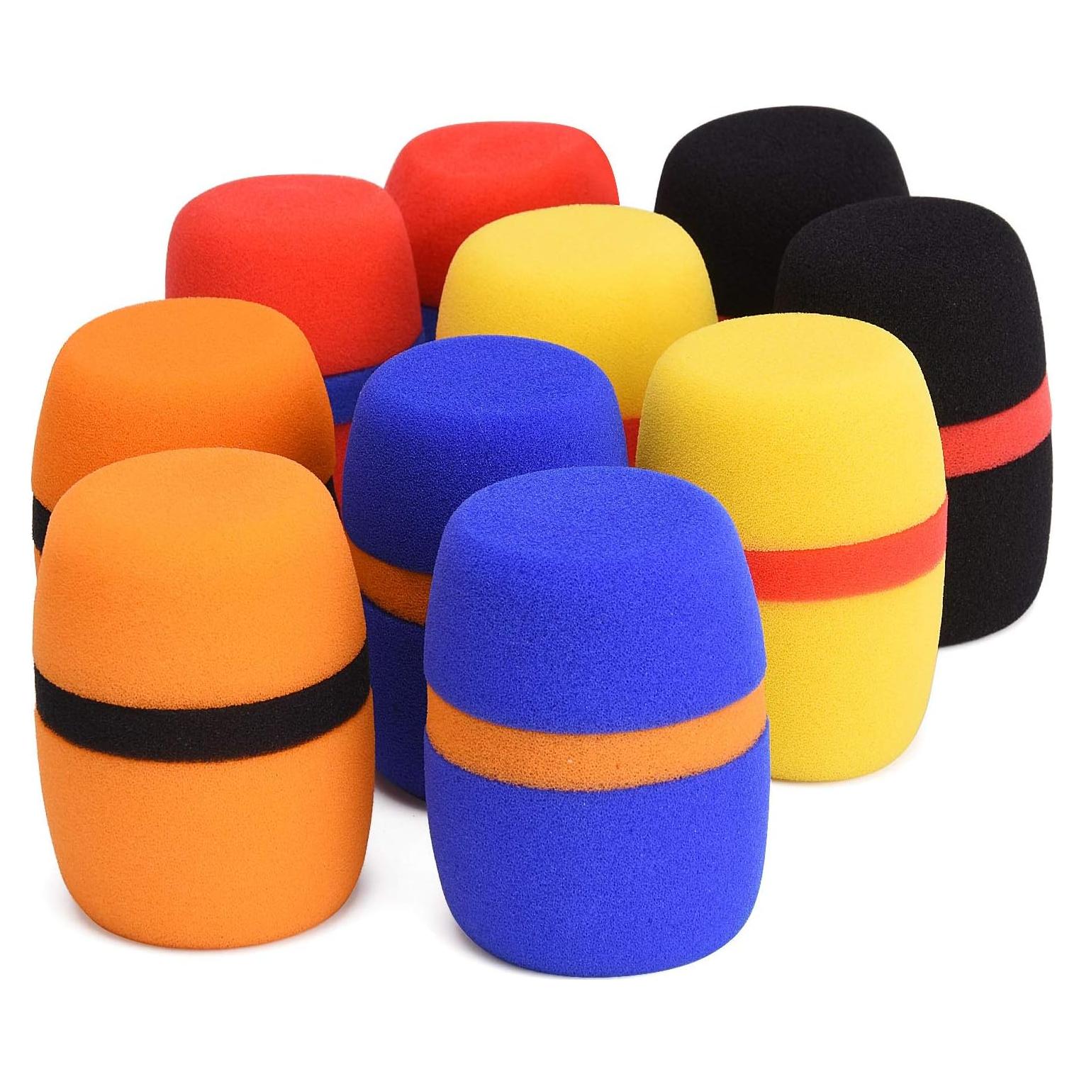 Paquete de 10 Cubiertas de Espuma para Micrófono Facmogu