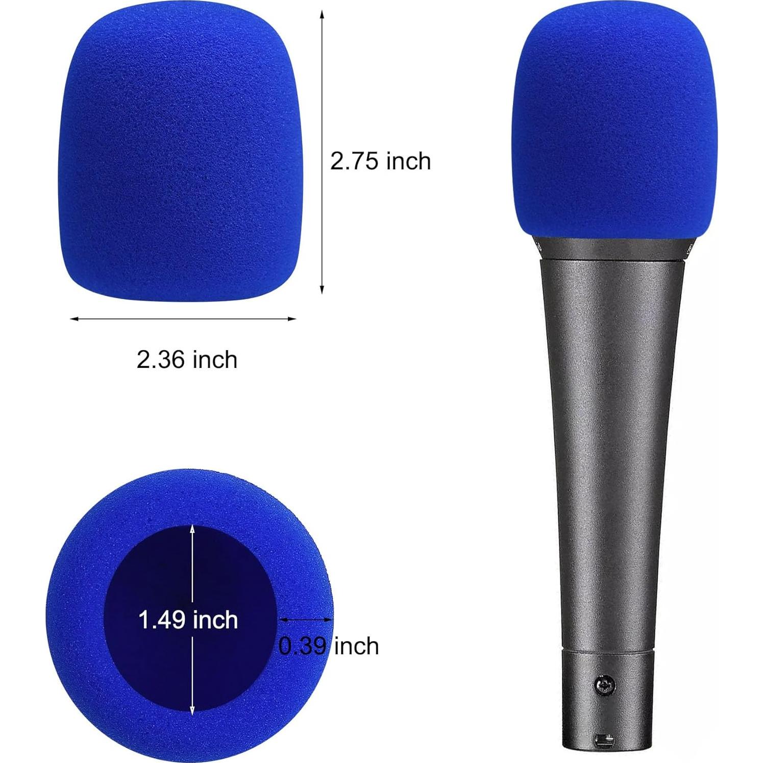 20 Fundas de Espuma para Micrófono Multicolor 0.99 cm