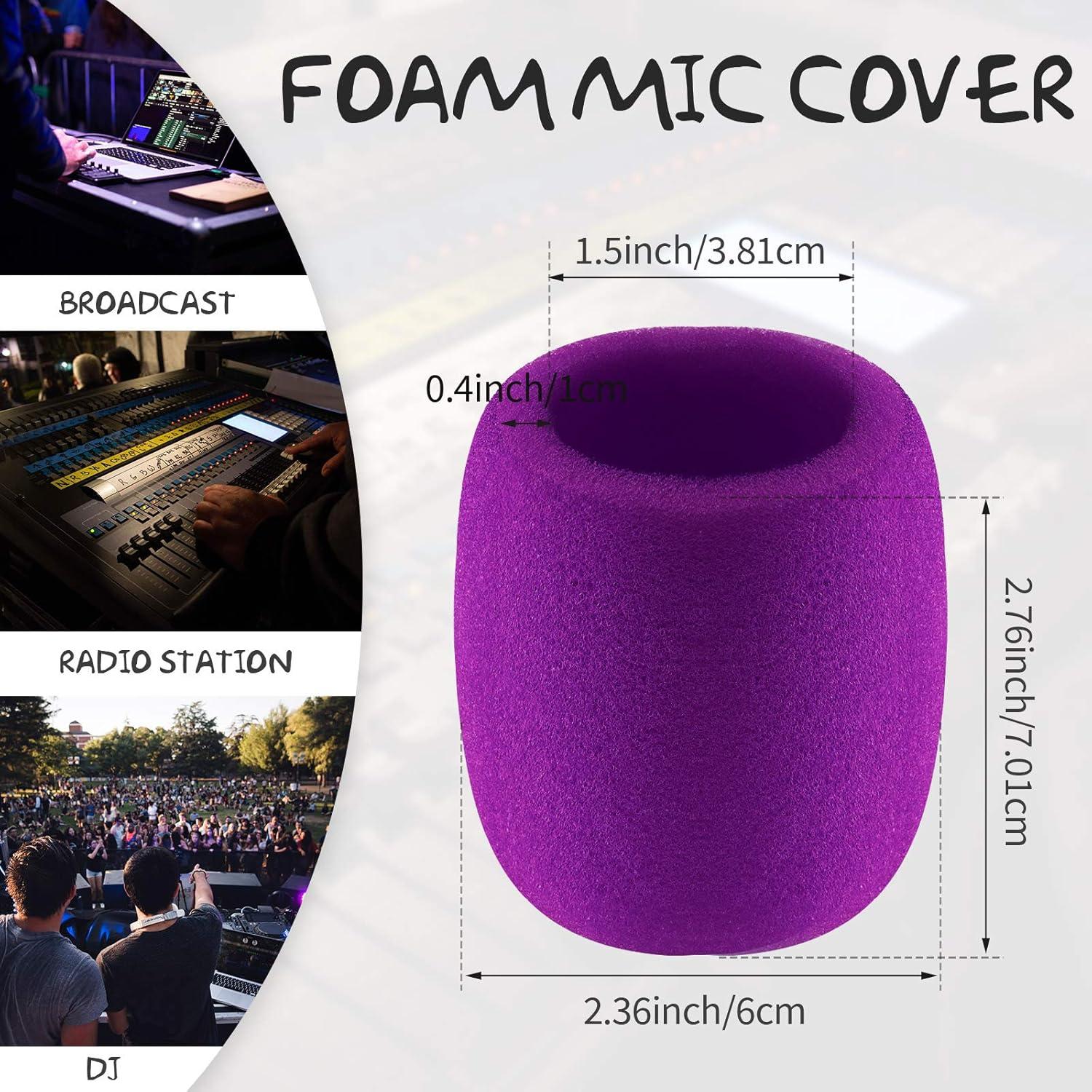 40 Fundas de Espuma para Micrófono de Mano - 10 Colores