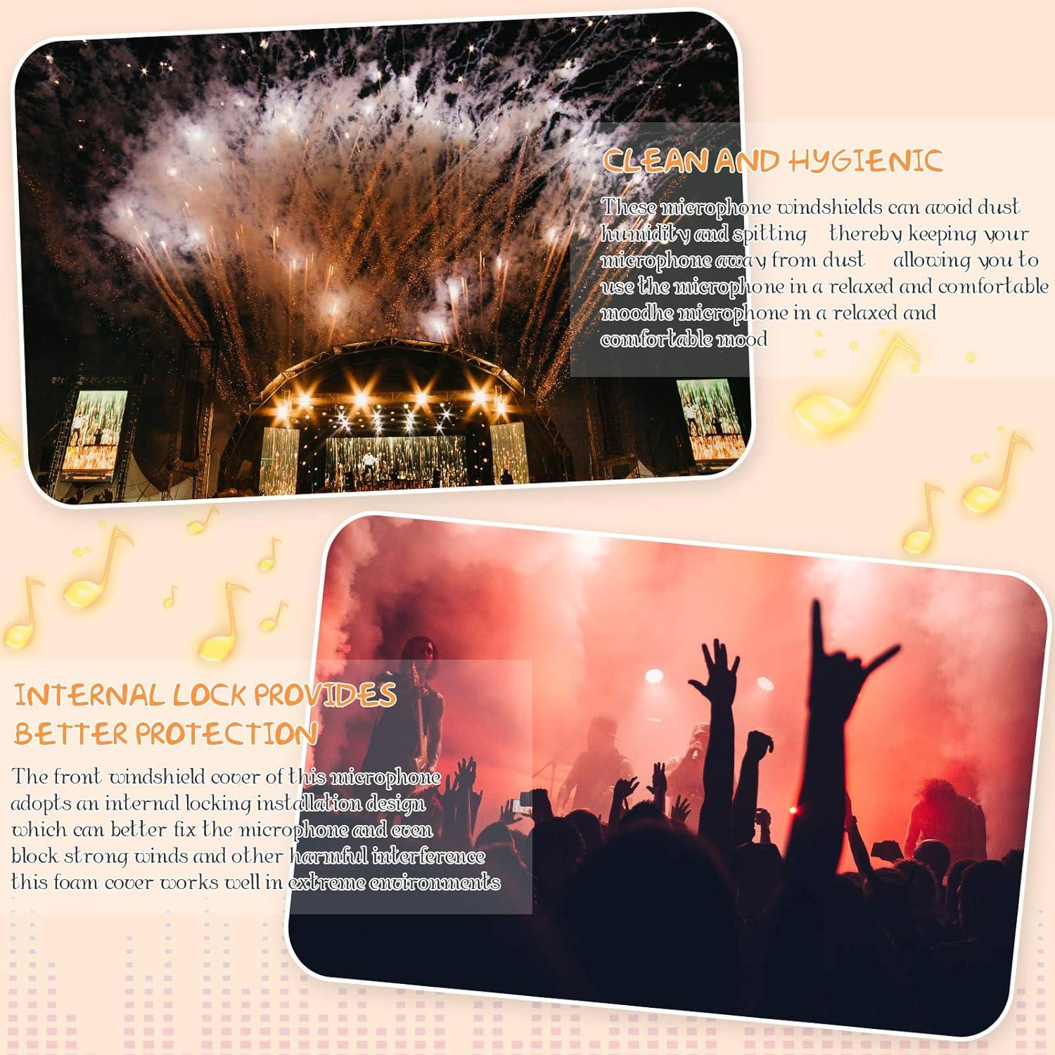 40 Fundas de Espuma para Micrófono de Mano - 10 Colores