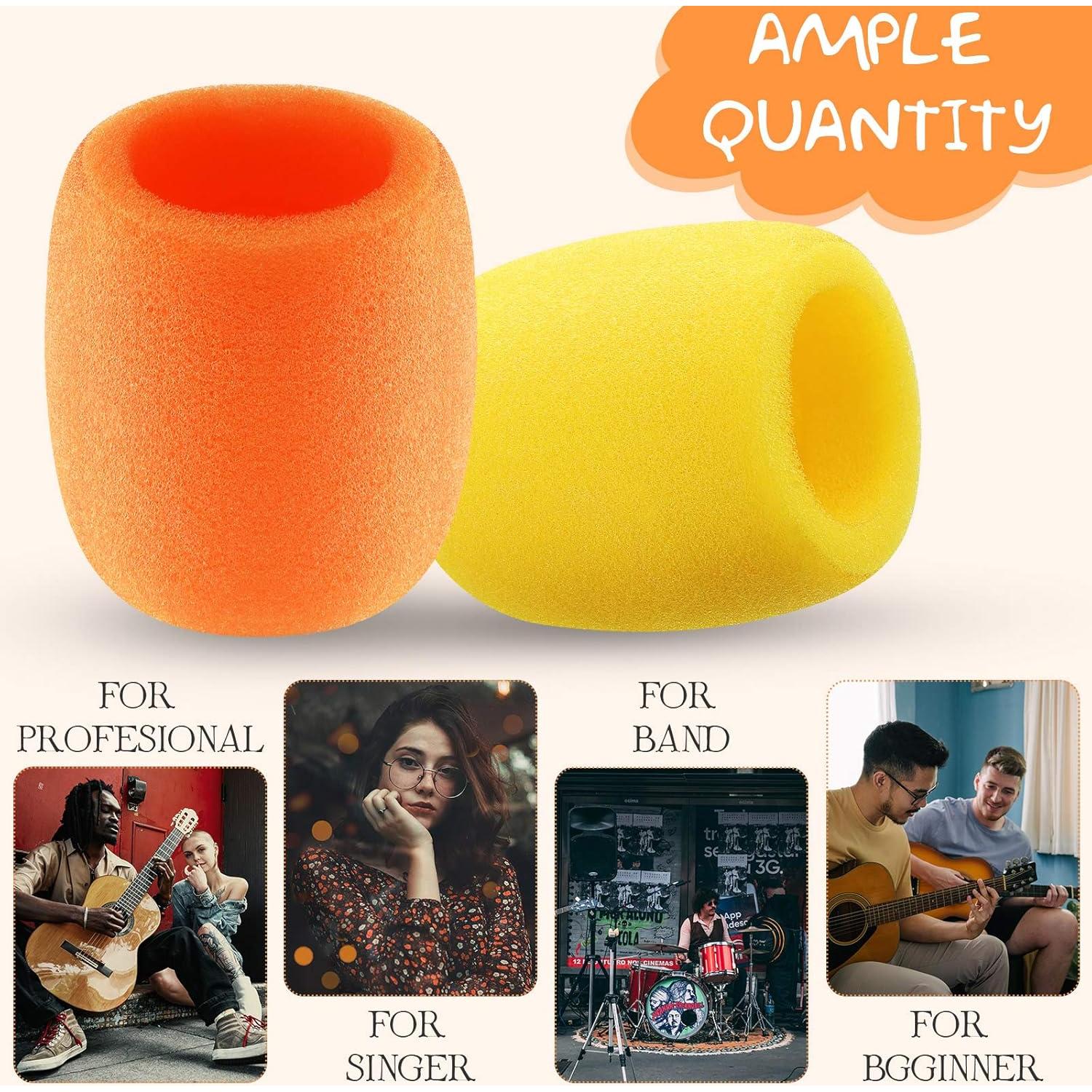 40 Fundas de Espuma para Micrófono de Mano - 10 Colores