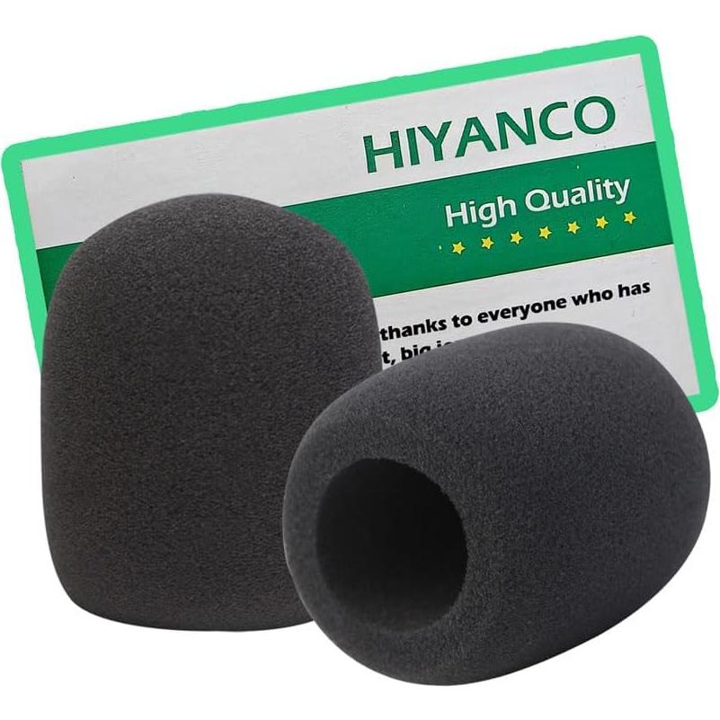 Juego de 2 Fundas de Espuma para Micrófono HIYANCO 7.49cm