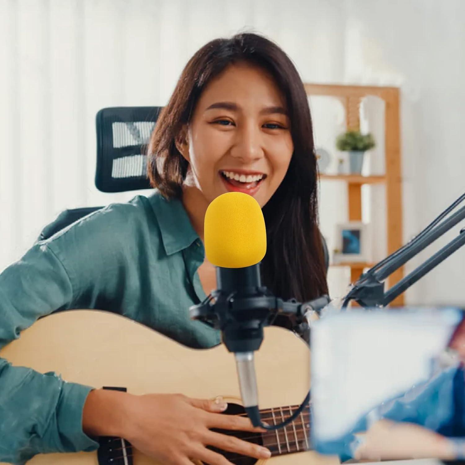 Juego de 20 Fundas de Micrófono Coloridas - Espuma Reutilizable