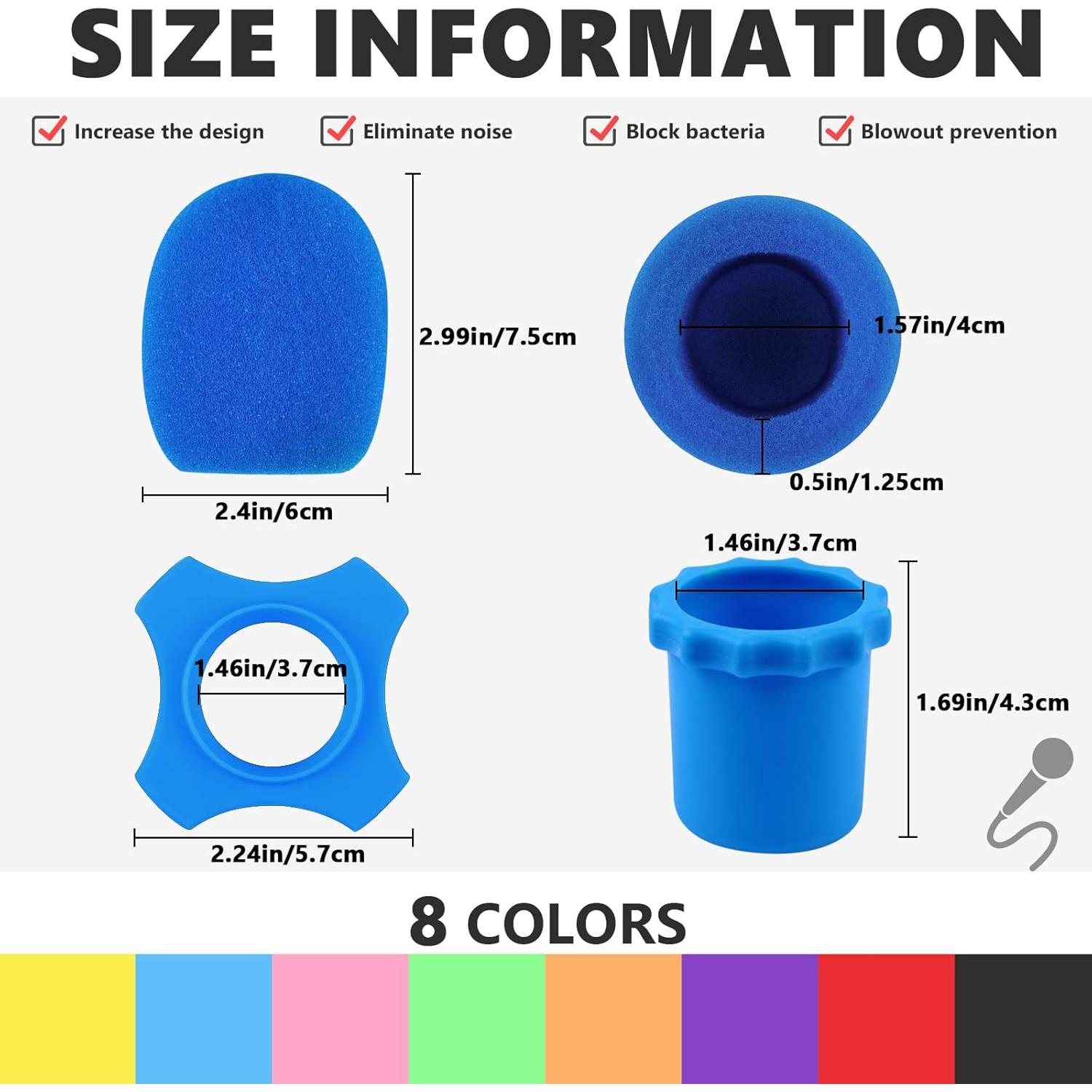 Funda de Micrófono Espuma Flutesan 8 Set Antivibración