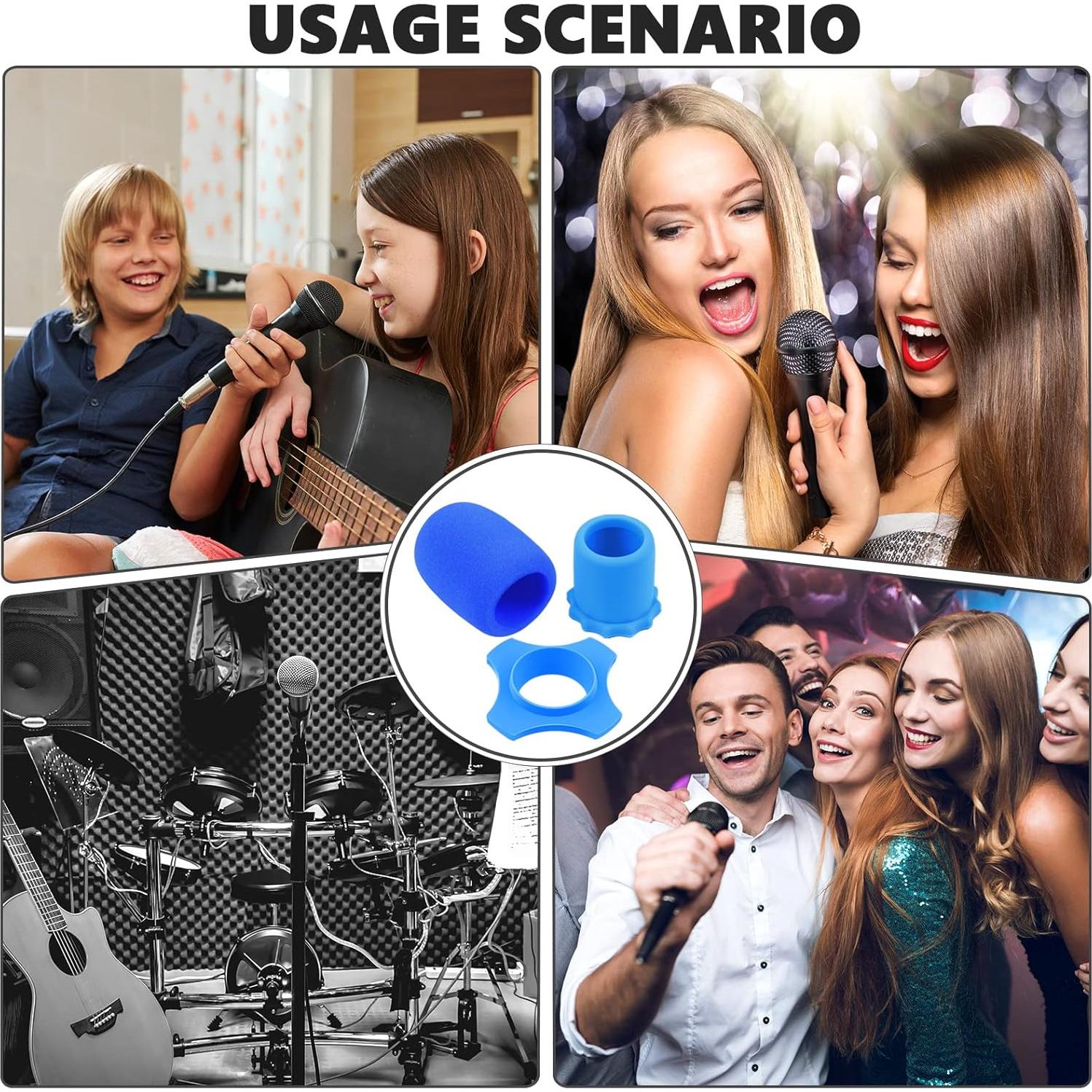 Funda de Micrófono Espuma Flutesan 8 Set Antivibración