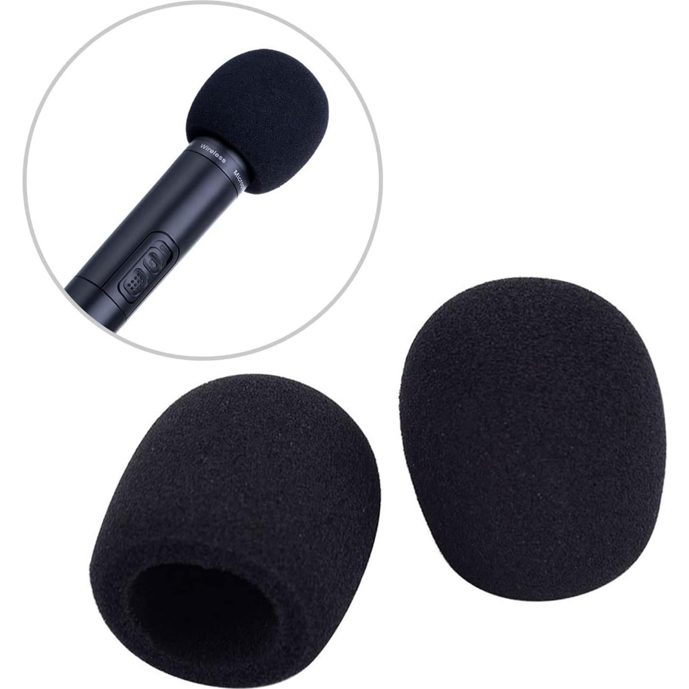 Paquete de 10 Cubiertas de Espuma Mudder para Micrófono Negro