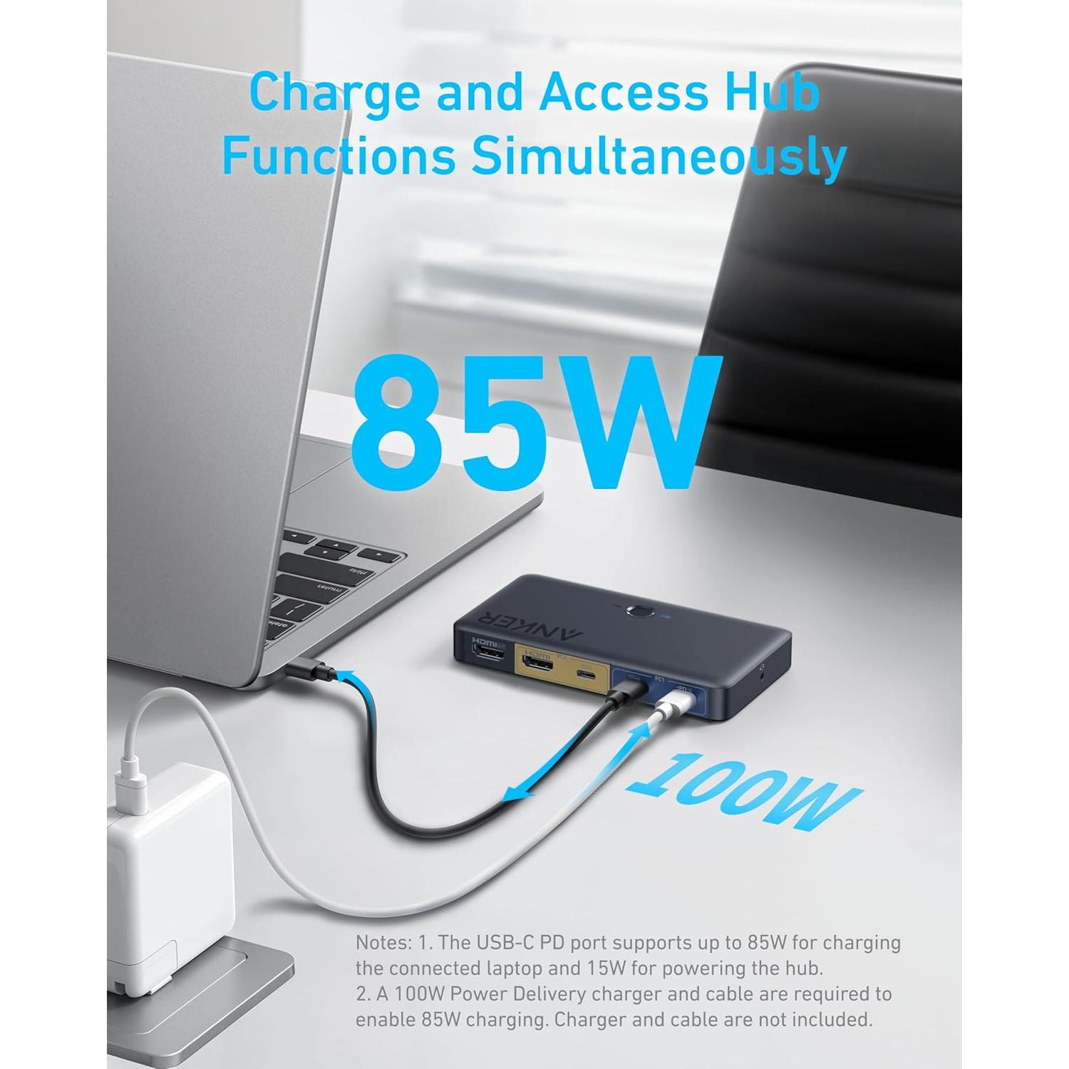 Interruptor KVM Anker HDMI 4K 5 Puertos USB 3.0