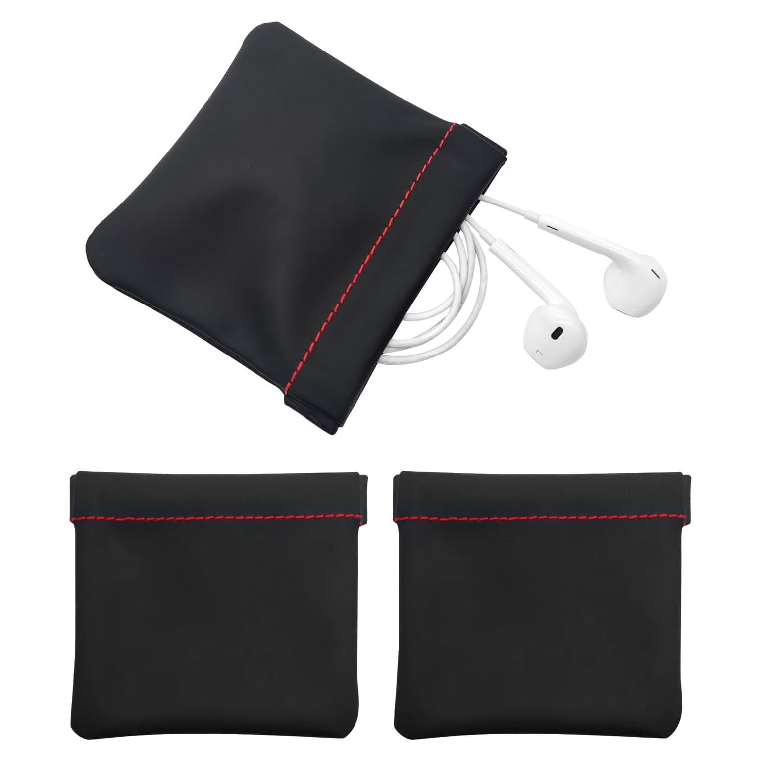 Funda de Almacenamiento para Auriculares Quacc 3pcs Negro
