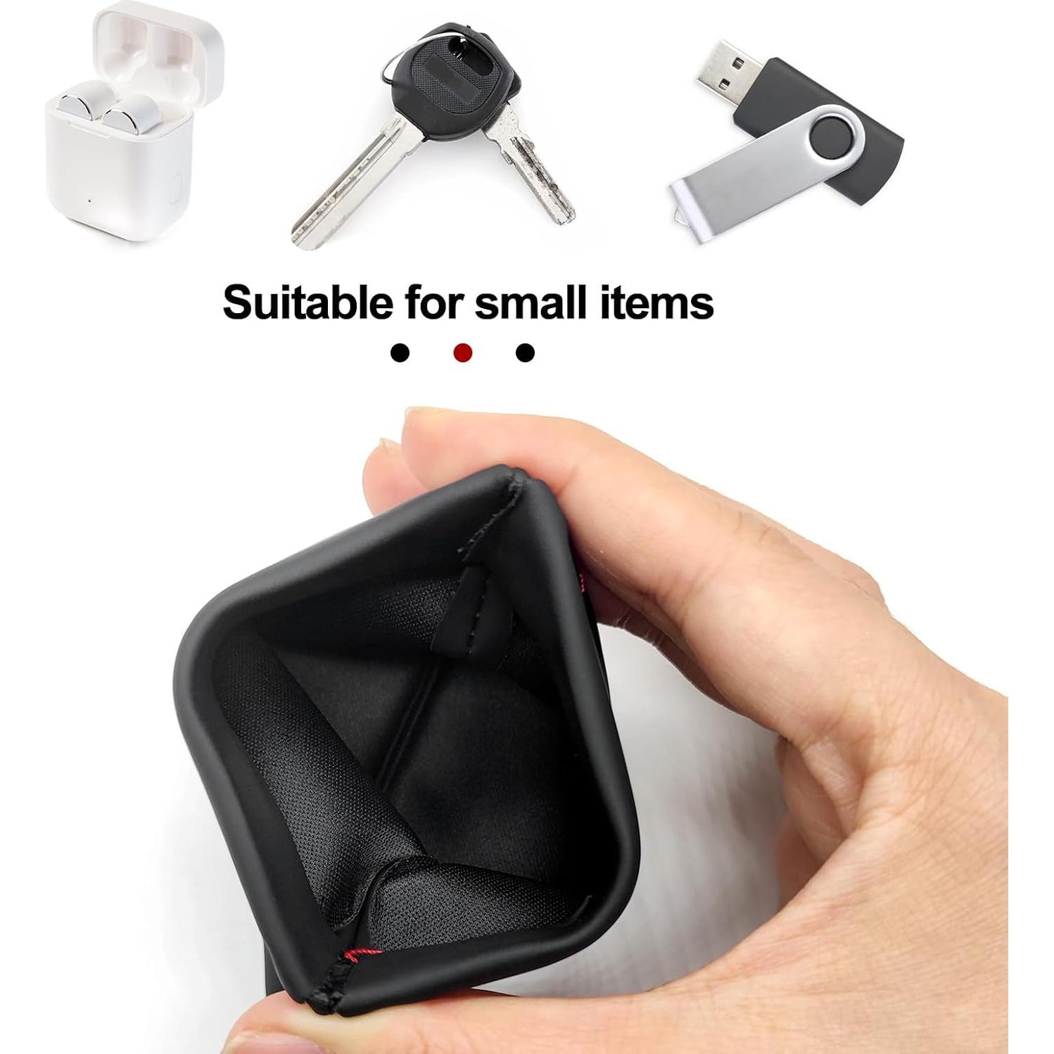 Funda de Almacenamiento para Auriculares Quacc 3pcs Negro