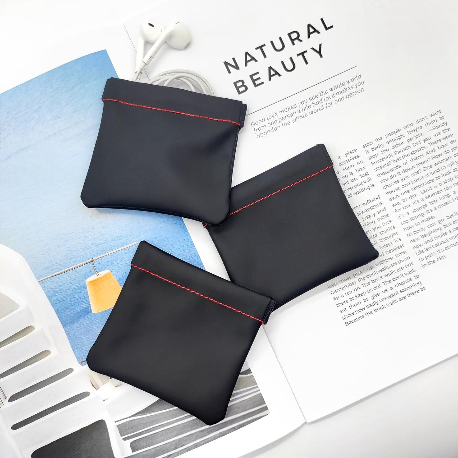 Funda de Almacenamiento para Auriculares Quacc 3pcs Negro