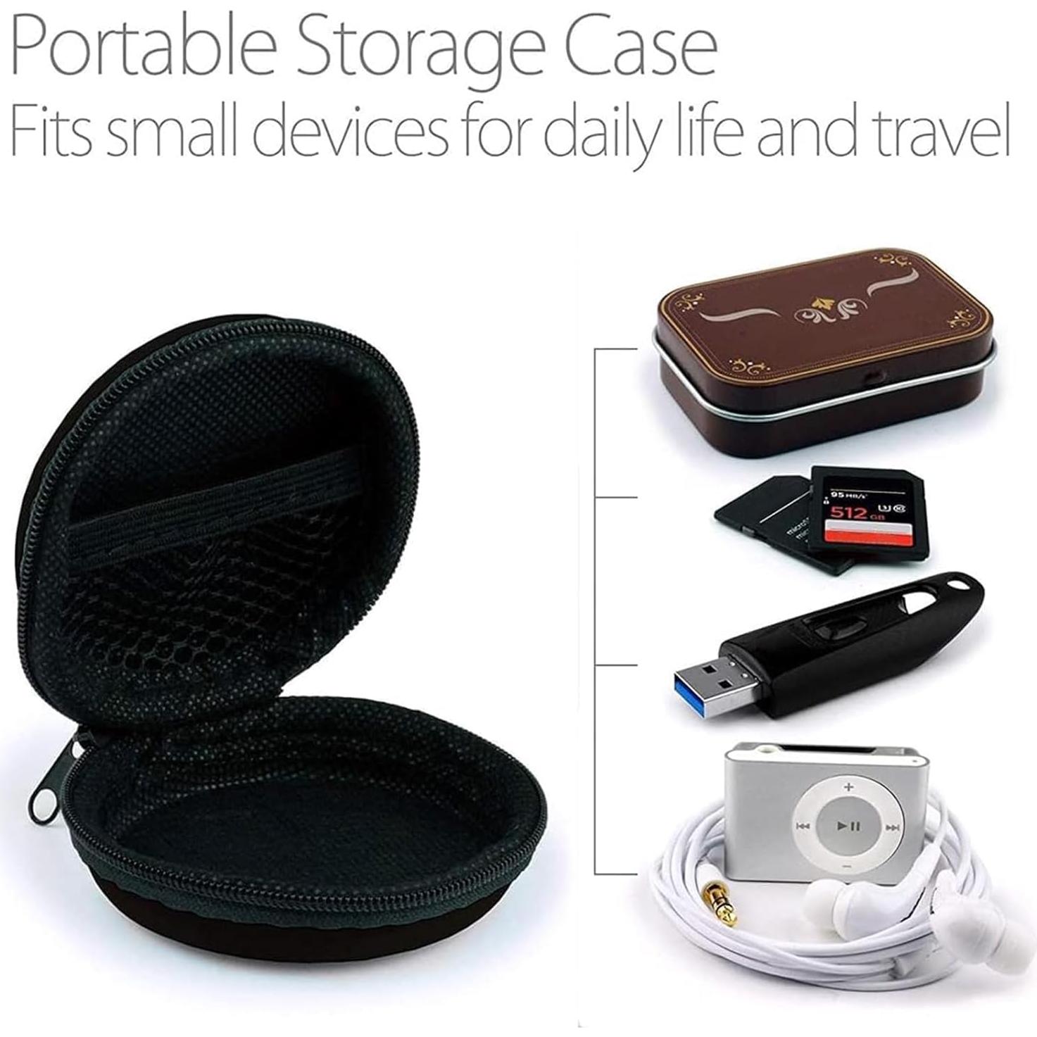 Funda Dura para Auriculares MAS CARNEY Azul 8x8x3cm